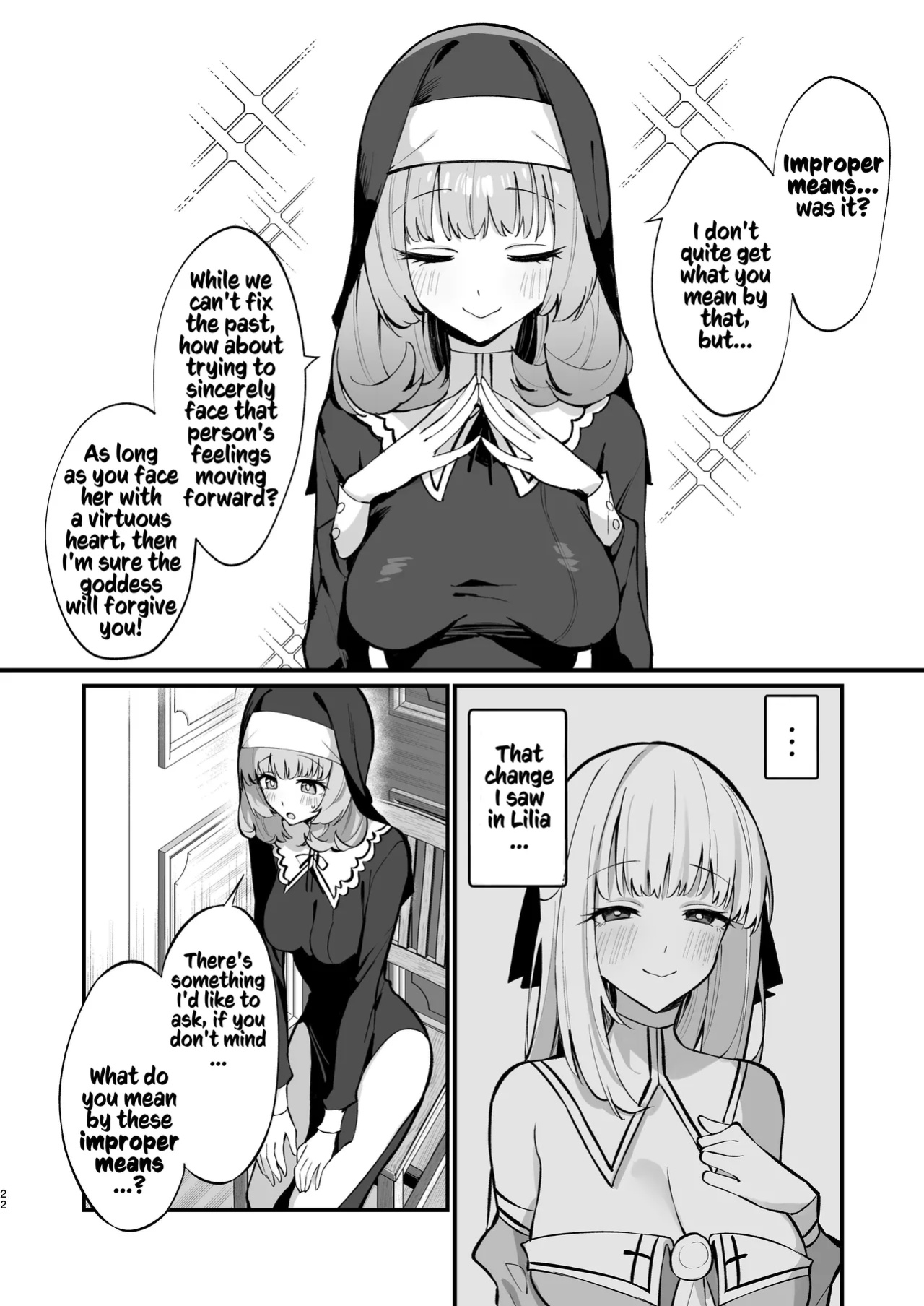 [Unahouse (Unacchi)] Sister Kanzen Haiboku. ~Muchi na Sister ga honnou de Hatsujo Koubi Surumade~ | A Sister's Absolute Defeat: Until an Innocent Nun Enters Heat and Indulges in Passionate Mating Sex [Kusanuu]