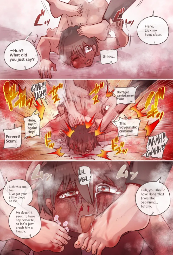 [Bernin] Gyakuryona Kao Boko Kesei! | Reverse Ryona: Face Beating and Castration! [English, Japanese]