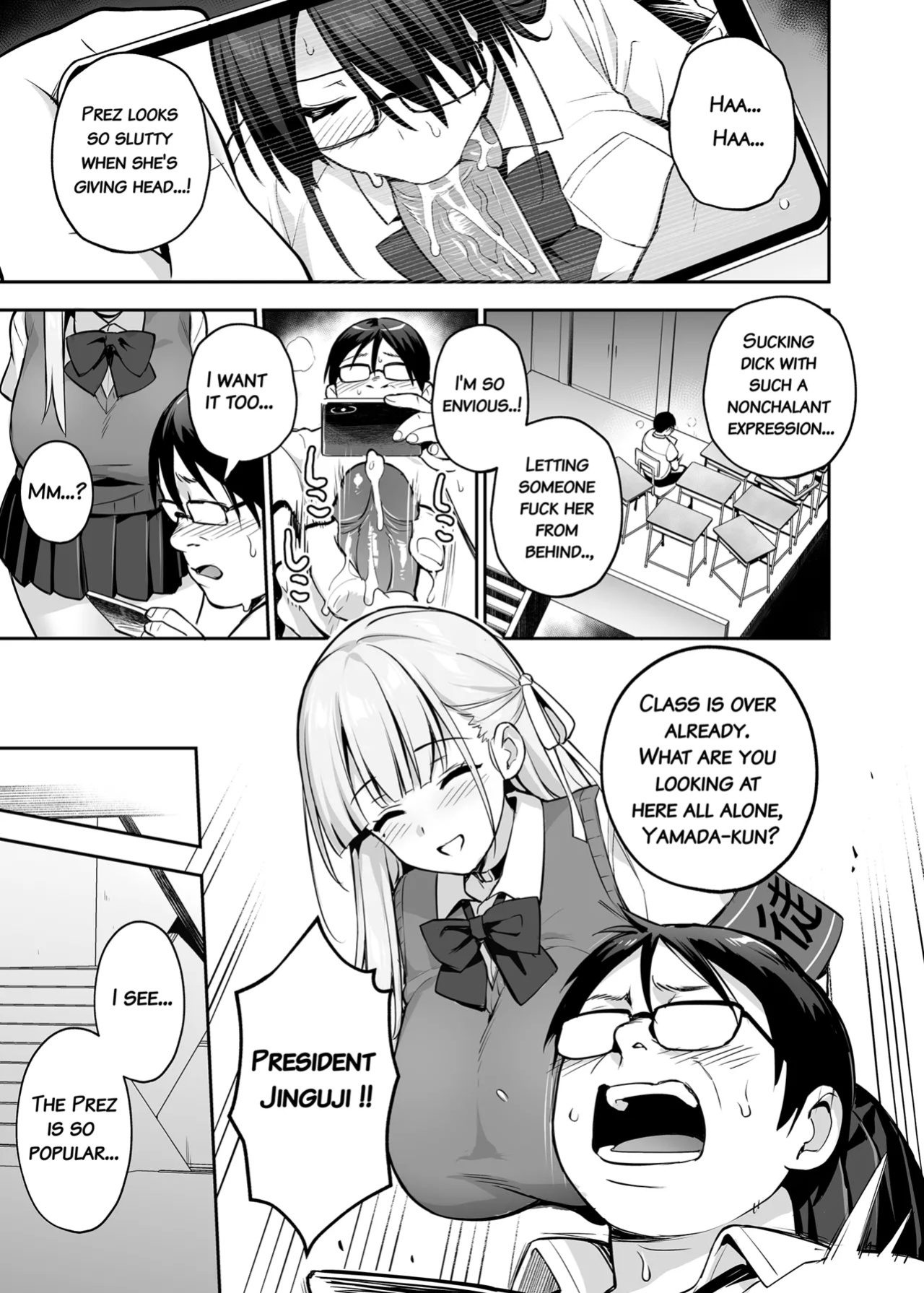 [TRY] Akogare no Seitokaichou ga Kyonyuu Sugiru Ken 2 12