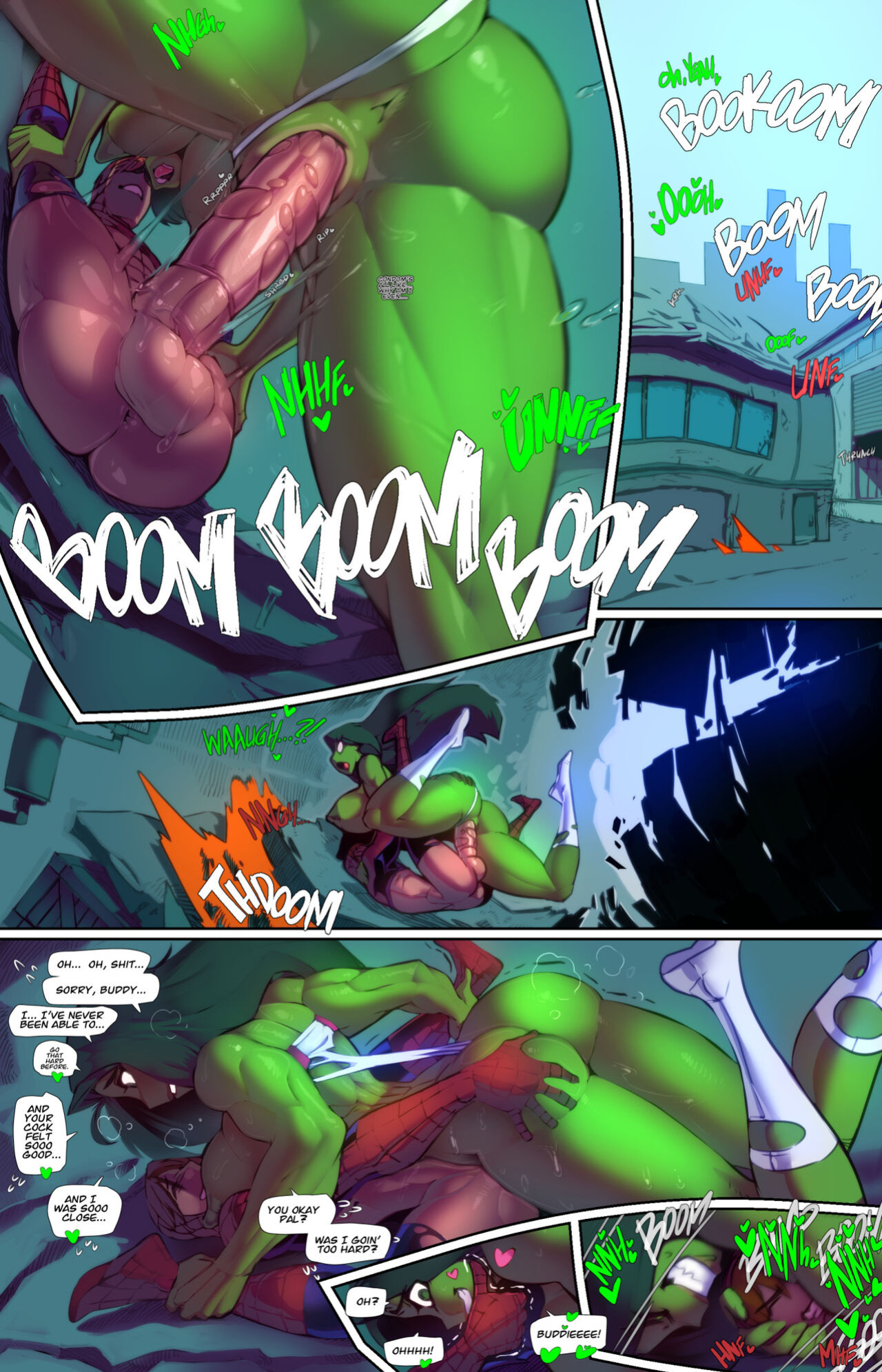 SHE HULK AND SPİDER MAN HARD FUCK