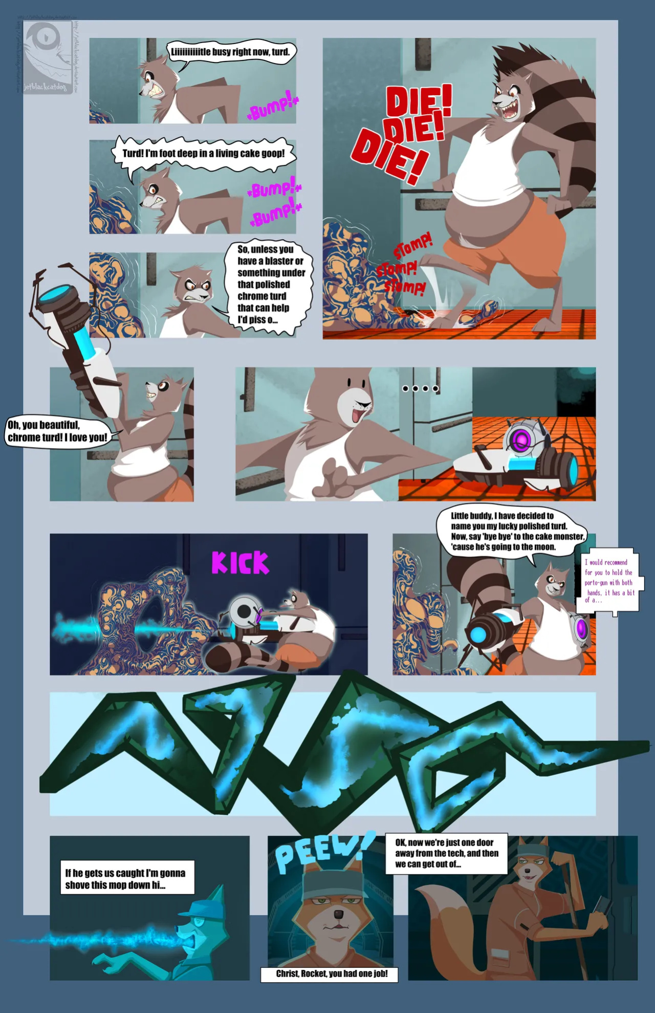 [Jetblackcatdog] Portal Comic Part 1: A Lie of Cake