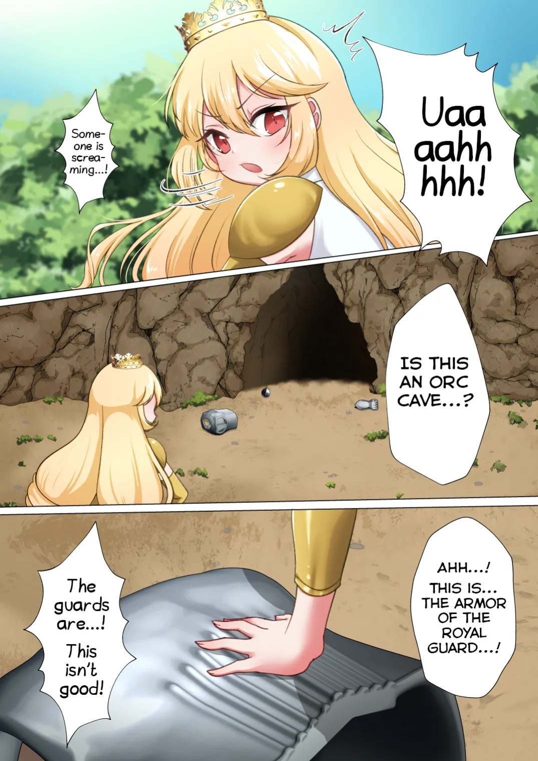 [Toraka Kuni Purupuru Don (Toraka Kuni Puru)] Himekishi Elsa wa Orc ni Haiboku -High-Leg ga Nimata Shikkin! Haraboko Tairyou Omorashi Mesuochi!- [Shiranai Translations]