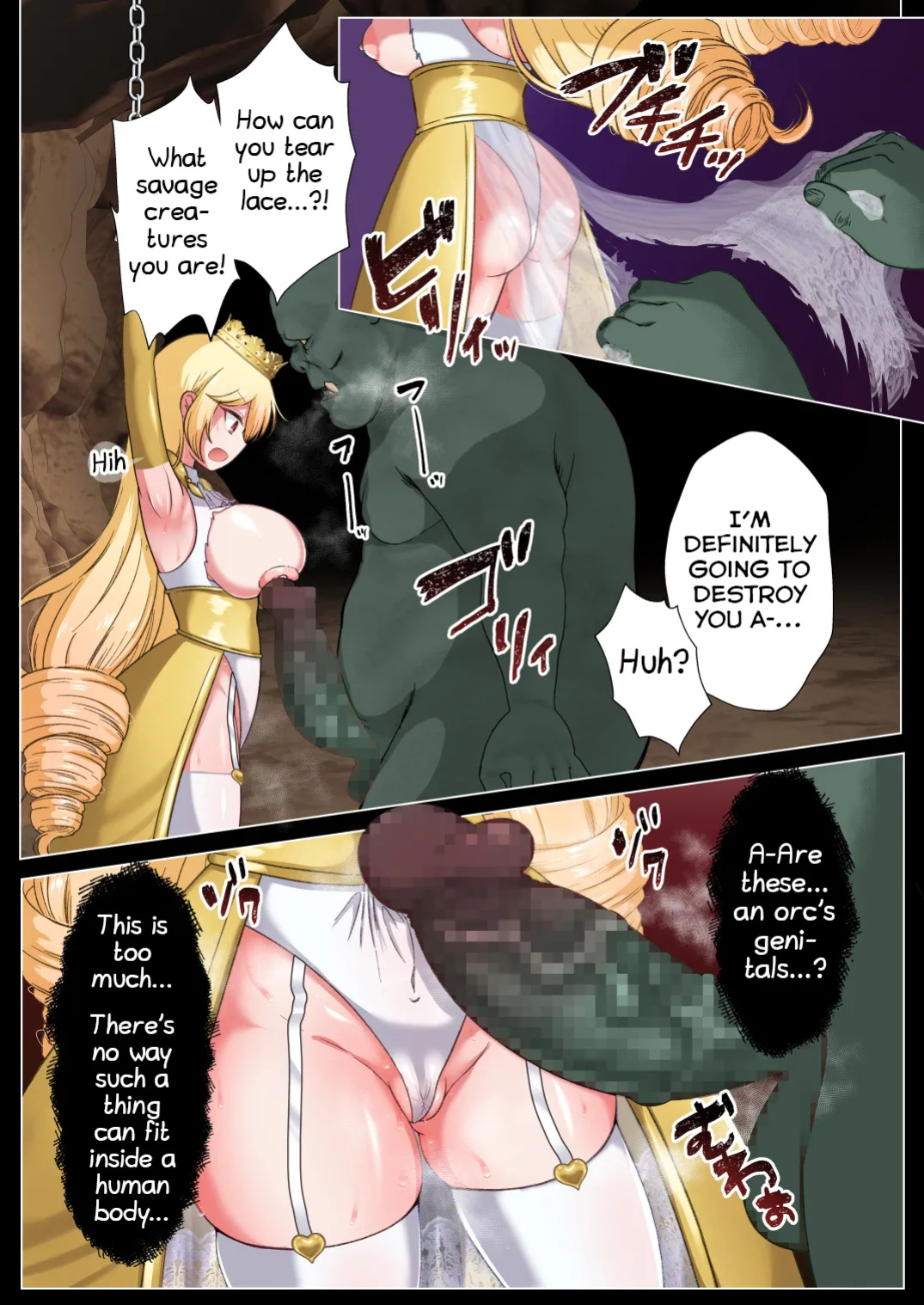 [Toraka Kuni Purupuru Don (Toraka Kuni Puru)] Himekishi Elsa wa Orc ni Haiboku -High-Leg ga Nimata Shikkin! Haraboko Tairyou Omorashi Mesuochi!- [Shiranai Translations]