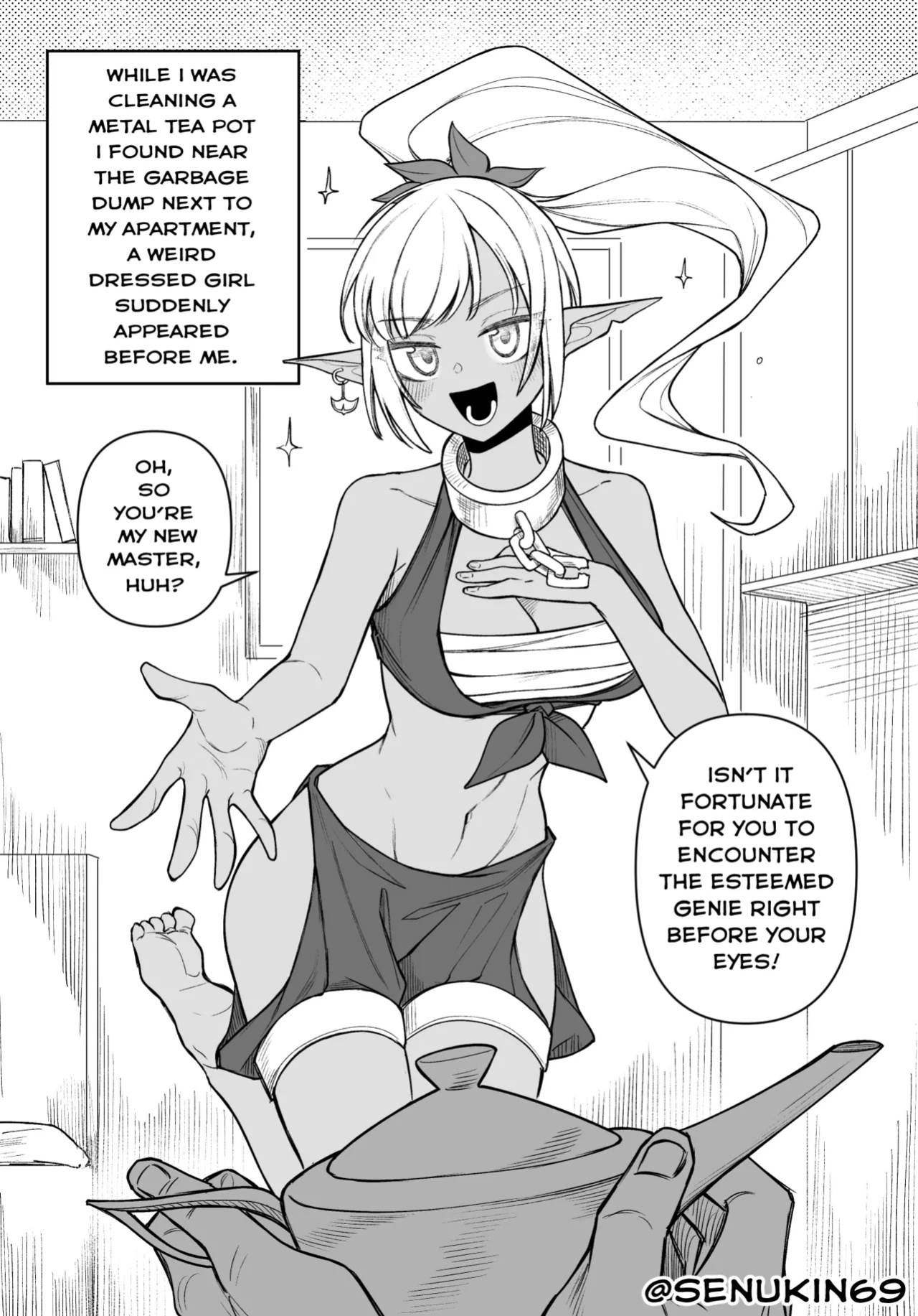 [Senukin] The Useless Genie and her intrusive-thoughts Master