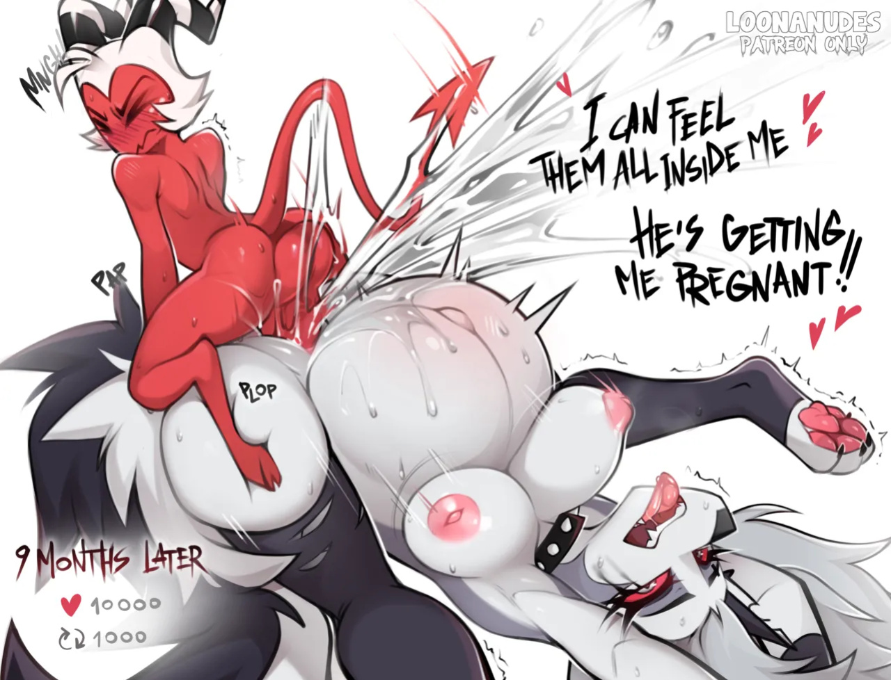 [LoonaNudes] Moxxie x Loona RT Game (Helluva Boss)