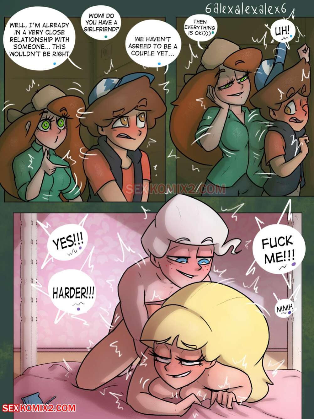 [SexKomix, 6alexalexalex6] Love Triangle (Gravity Falls)
