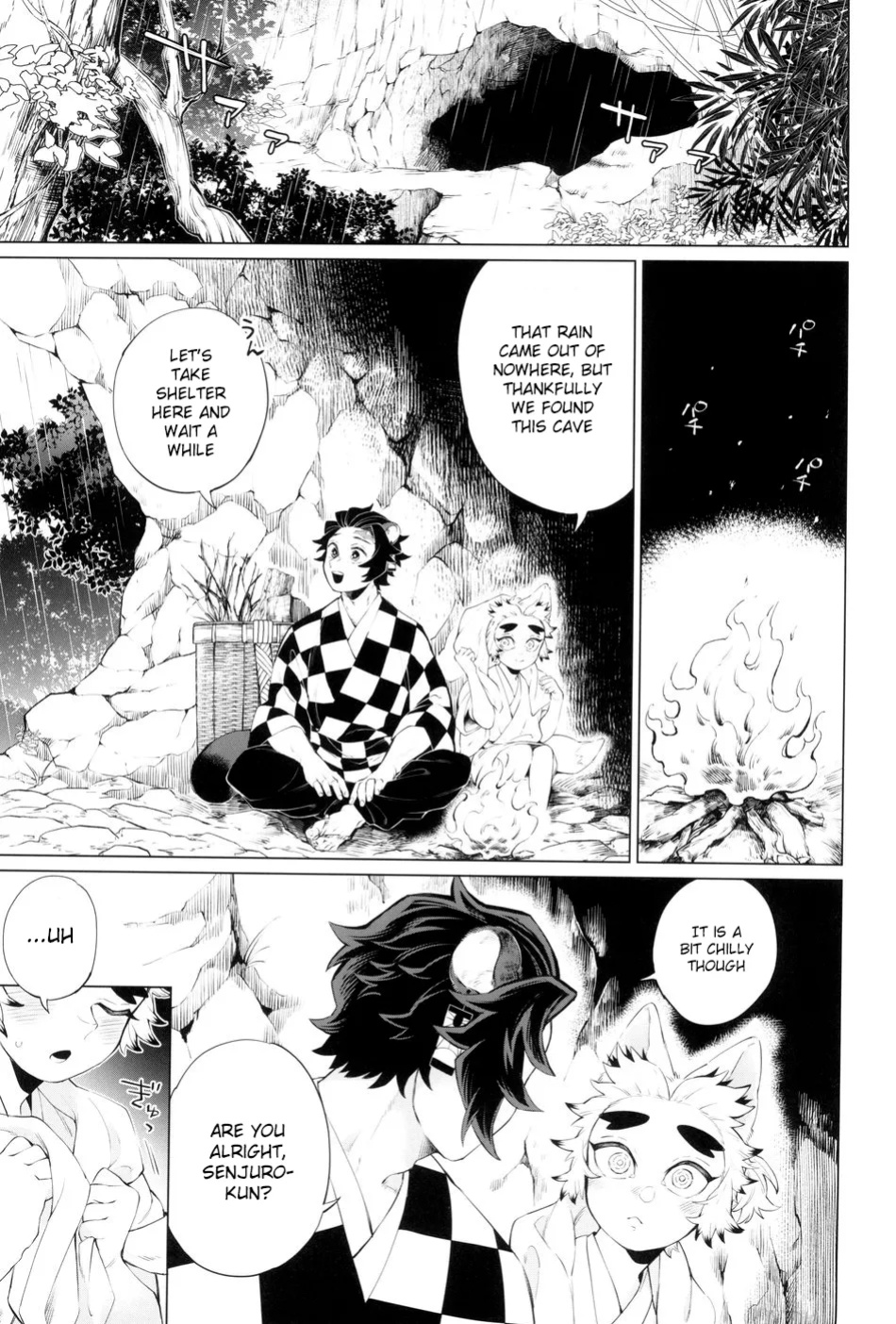 [Mekao (Den Meka)] Tanjirou-san Kodomo Atsukai Shinaide Kudasai | Tanjirou-san, Please Don't Treat Me Like a Child (Kimetsu no Yaiba) {Chin²}