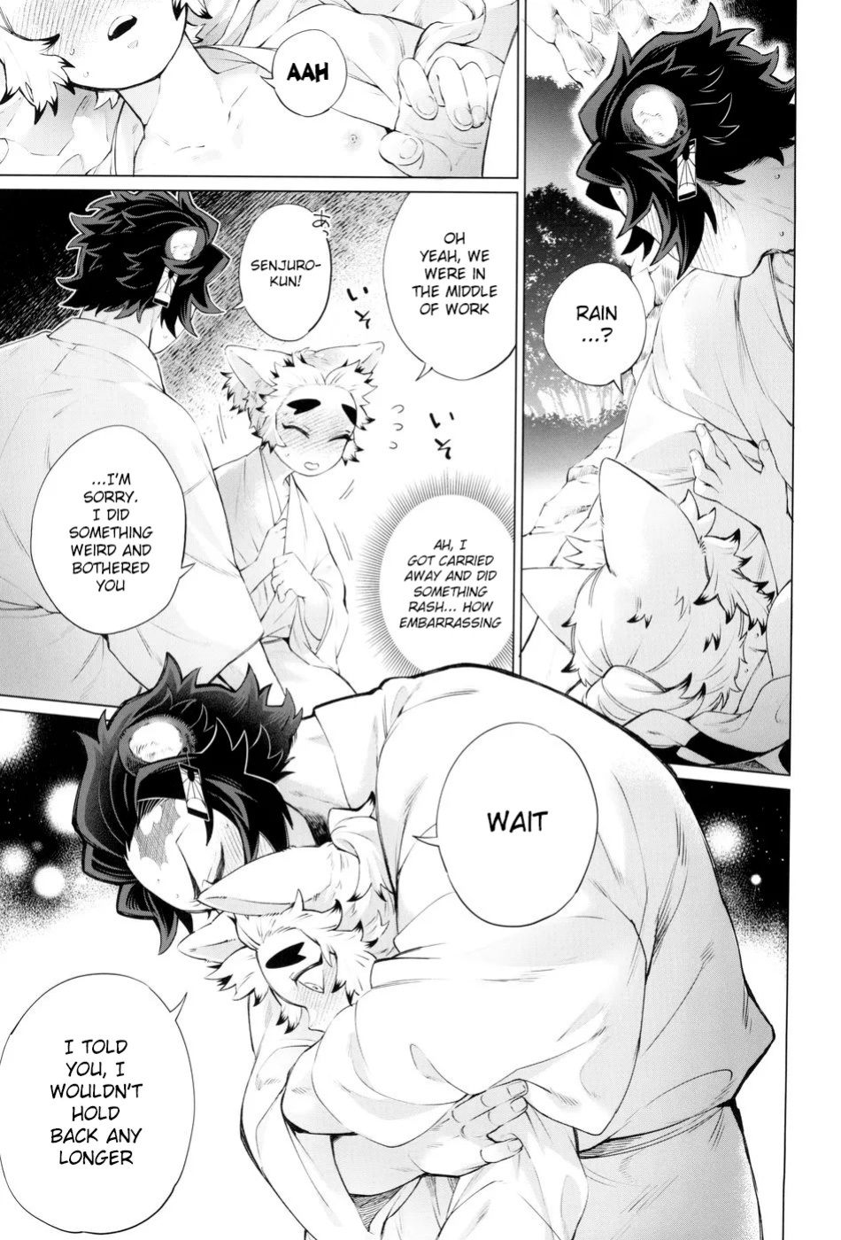 [Mekao (Den Meka)] Tanjirou-san Kodomo Atsukai Shinaide Kudasai | Tanjirou-san, Please Don't Treat Me Like a Child (Kimetsu no Yaiba) {Chin²}