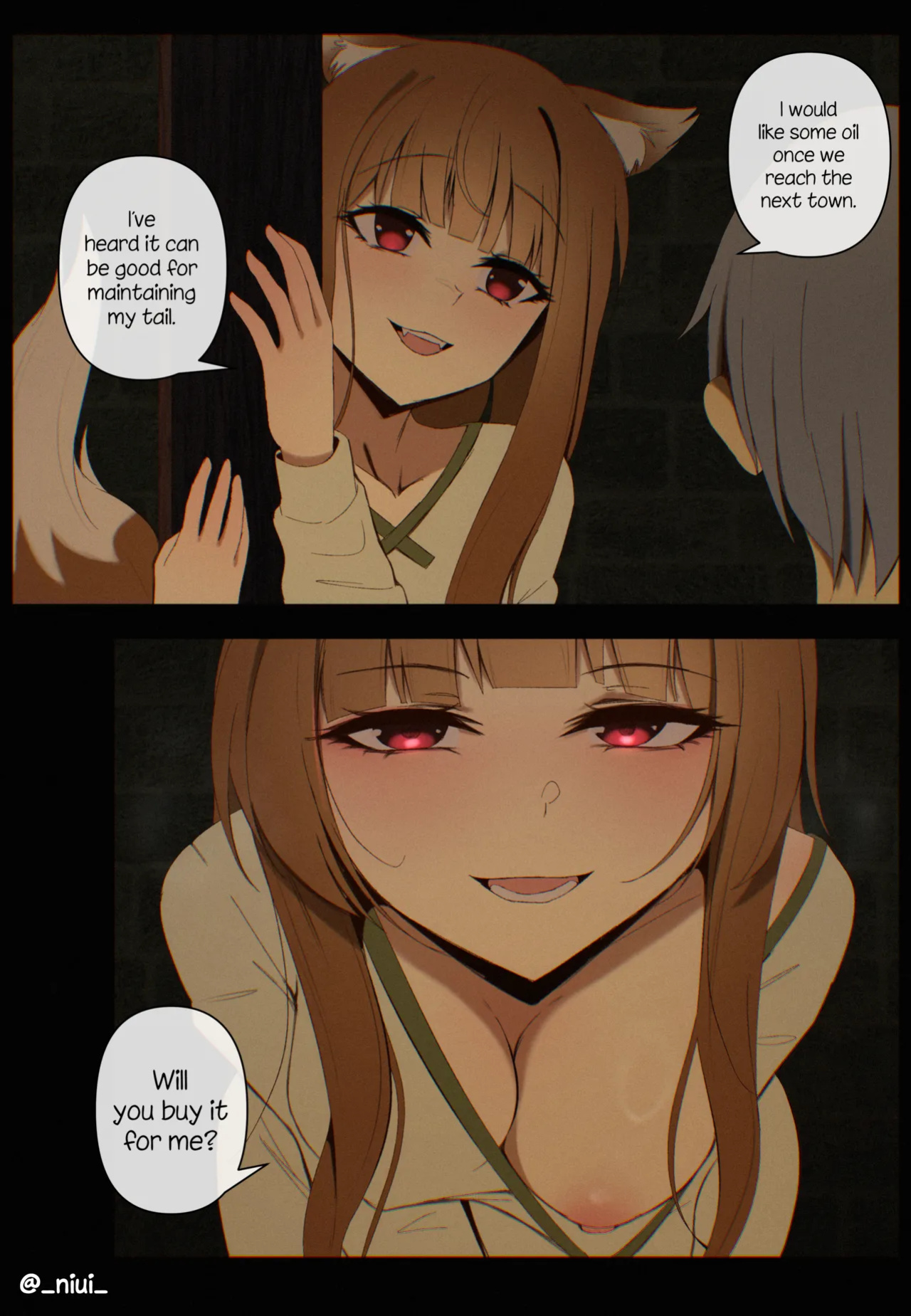 (Niui) Buy some Oil for me! (Spice and Wolf)