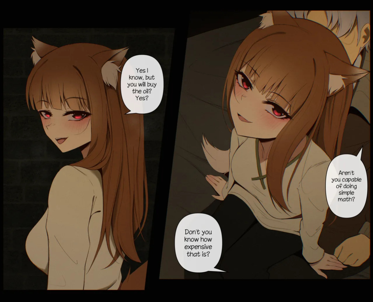 (Niui) Buy some Oil for me! (Spice and Wolf)