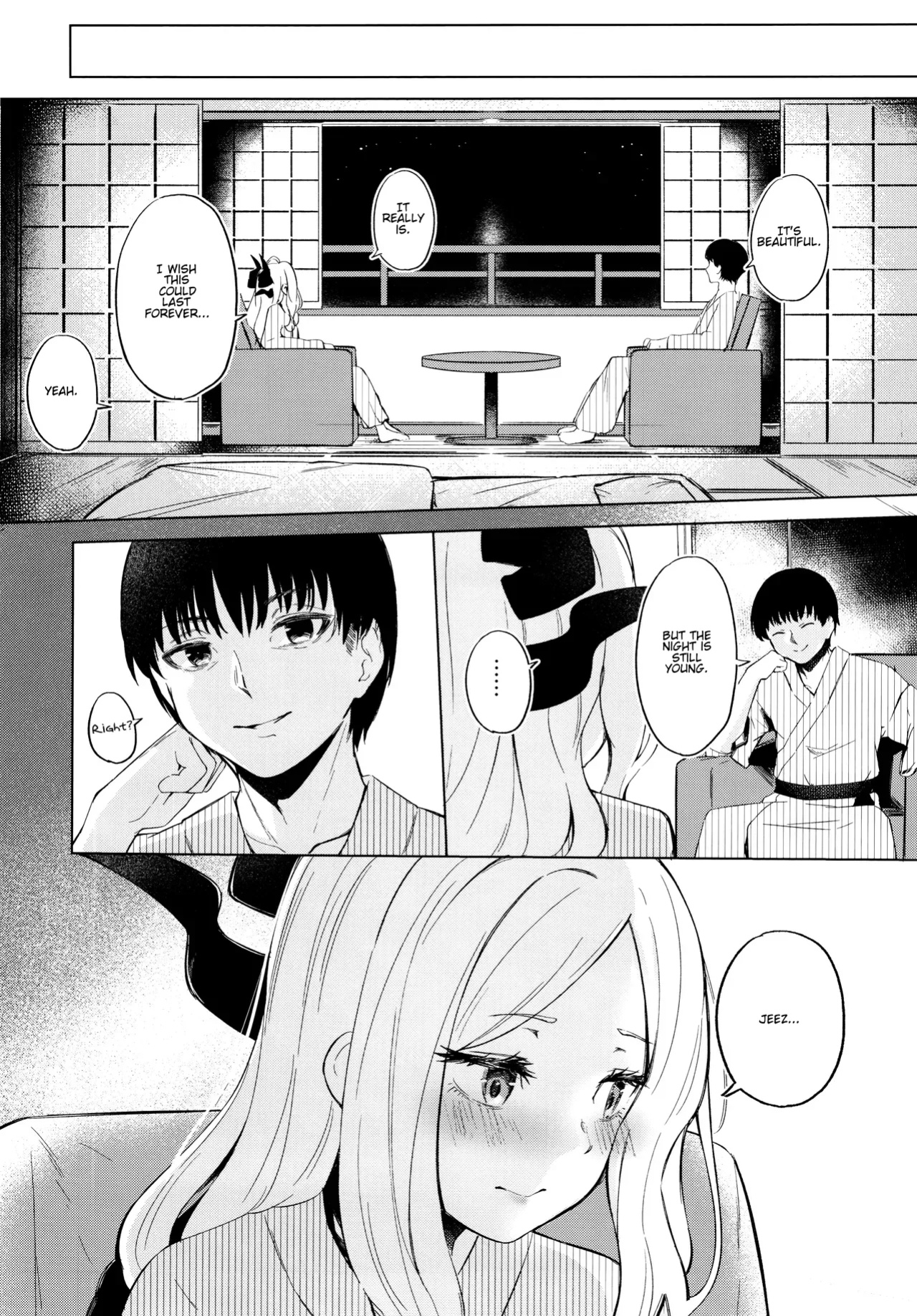 (C105) [Funiai-Ice (Funiai Riko)] Going to a steamy private outdoor hot spring with a clingy chairwoman (Blue Archive)