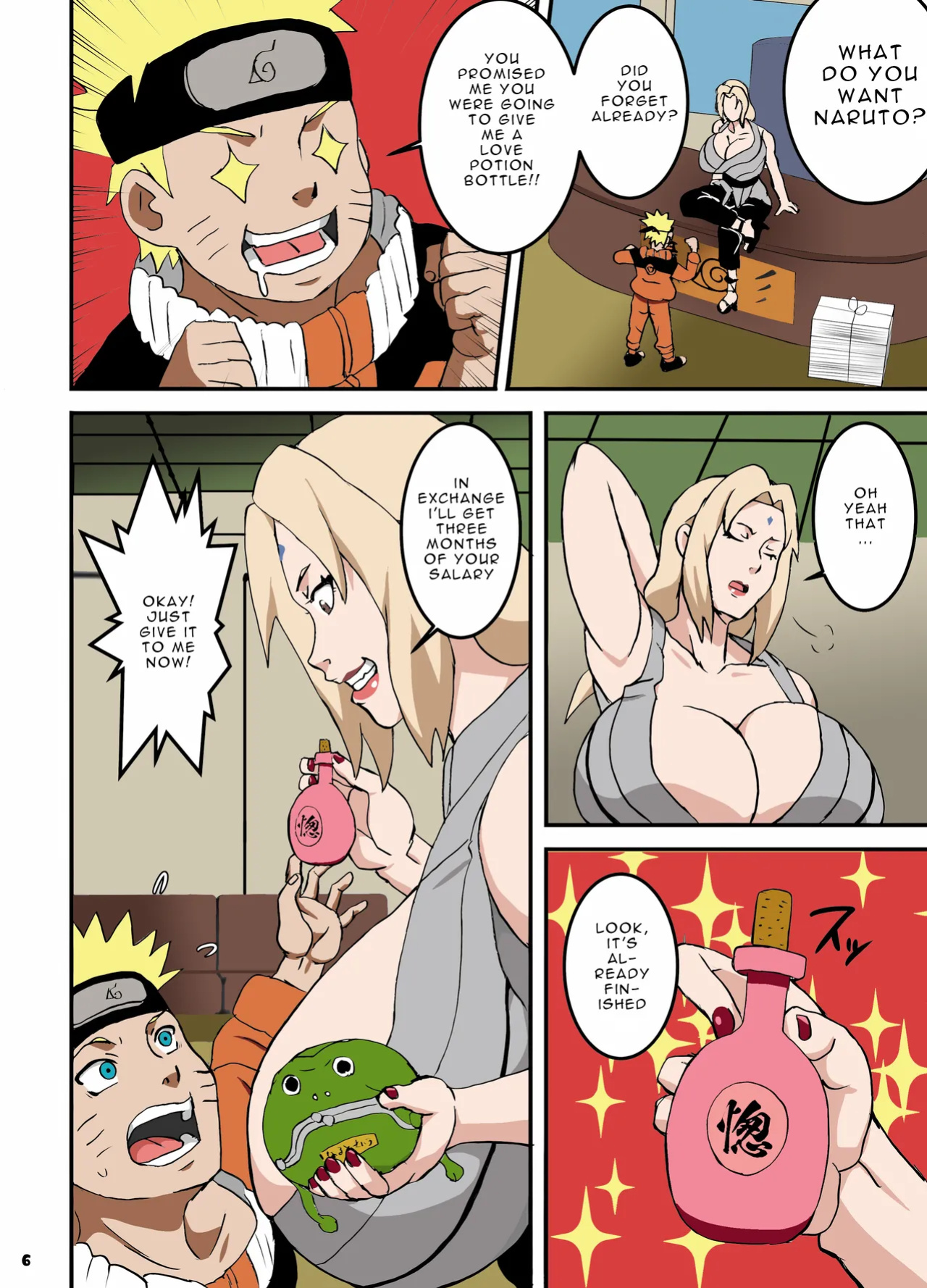 [NARUHO-Dou (Naruhodo)] ToroTsuna Hokage Horegusuri no Nan no Maki (Naruto) [Colorized]