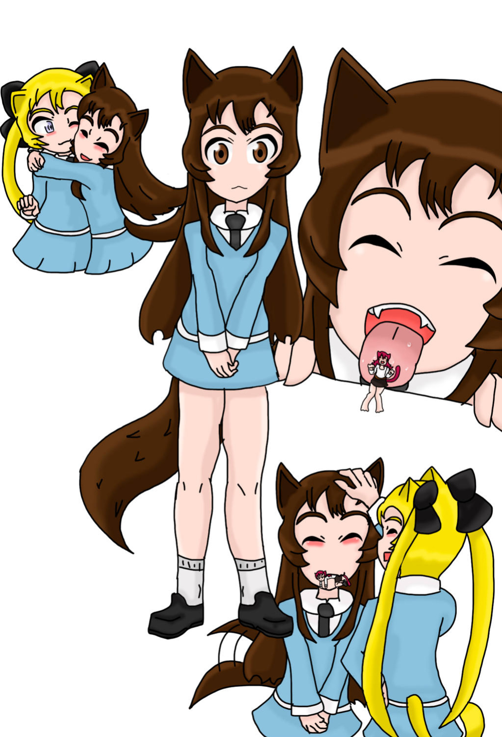 [tsukai91] Hermanas Neko / Cat Sisters