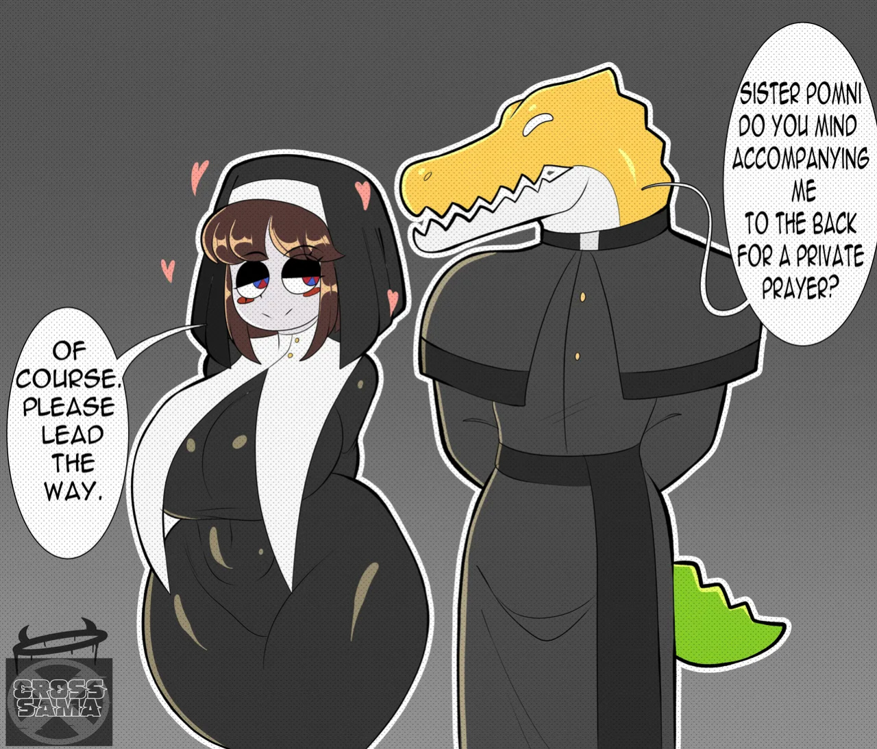 [CrossSamaX] Nun Pomni lustful thoughts (The Amazing Digital Circus)