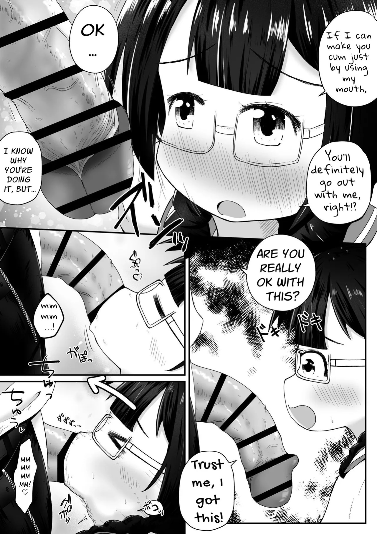 [Ecchi Ecchi Daifuku (Neko Daifuku)] To Prove She's Girlfriend Material, A Petite Slut Uses ALL Her Holes To Service His Big Dick [Kani]