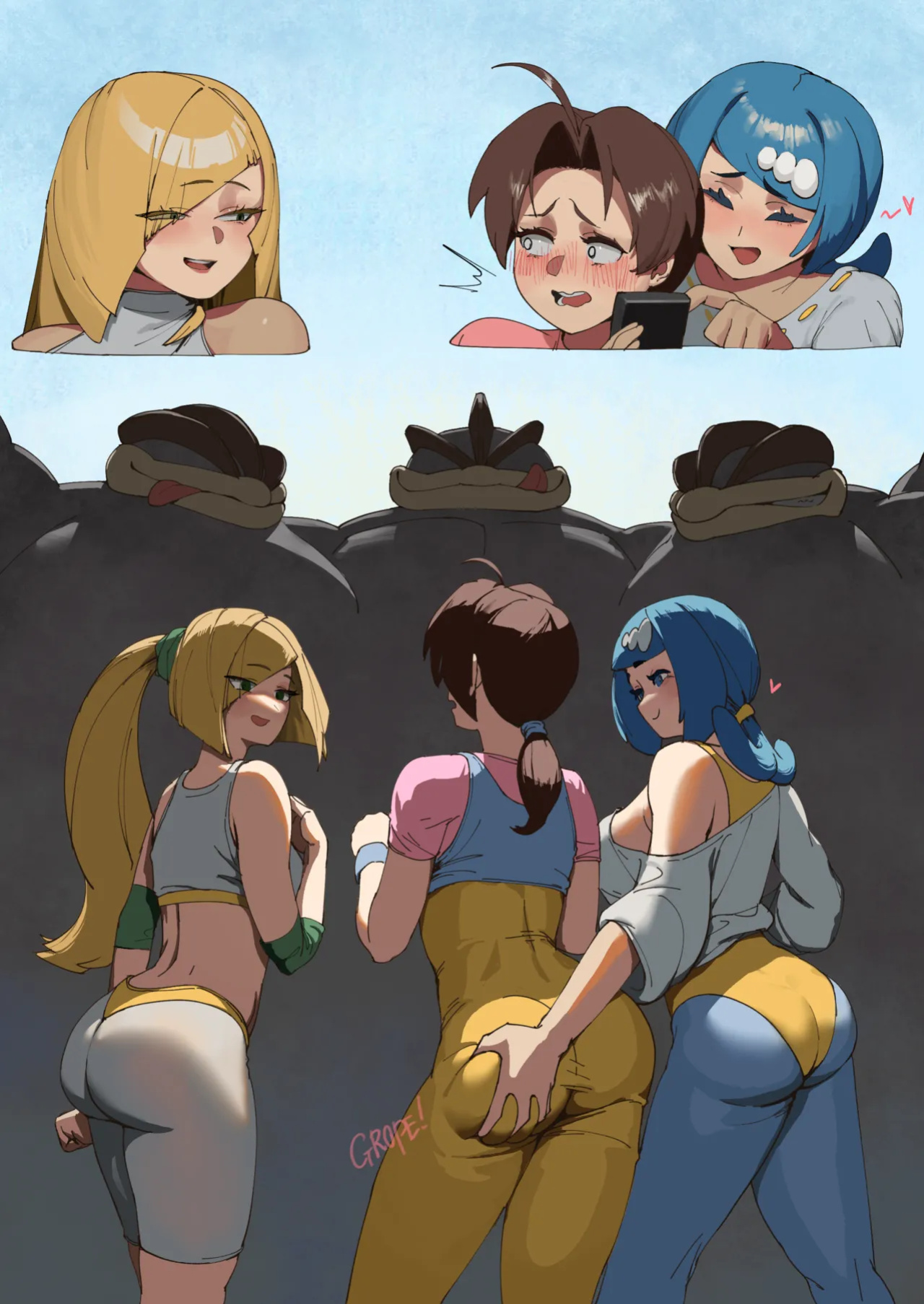 [wjs07] 3 pokemoms get machamp services (Pokemon)