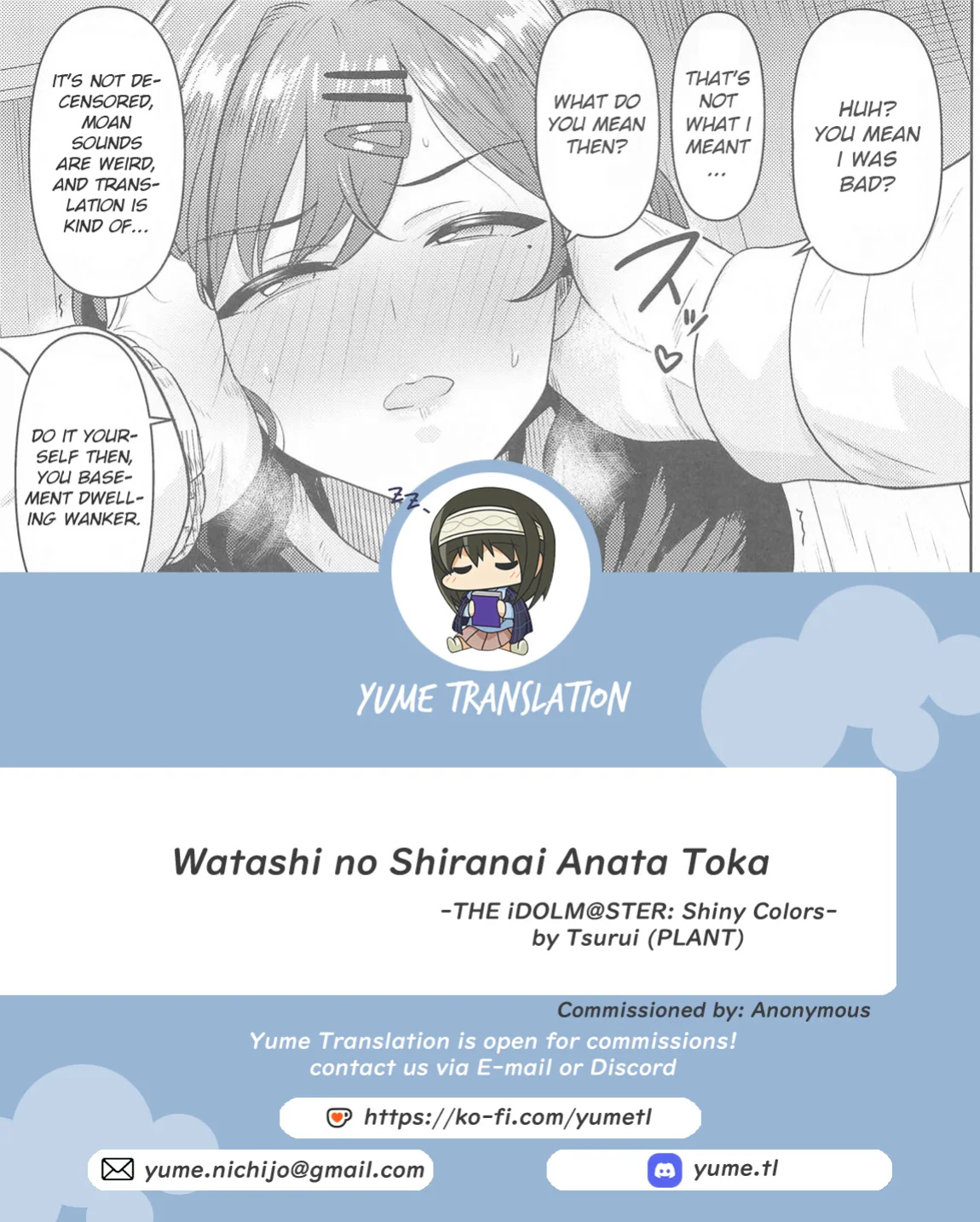 (C105) [PLANT (Tsurui)] Watashi no Shiranai Anata Toka (THE iDOLM@STER: Shiny Colors) [Yume Translation]
