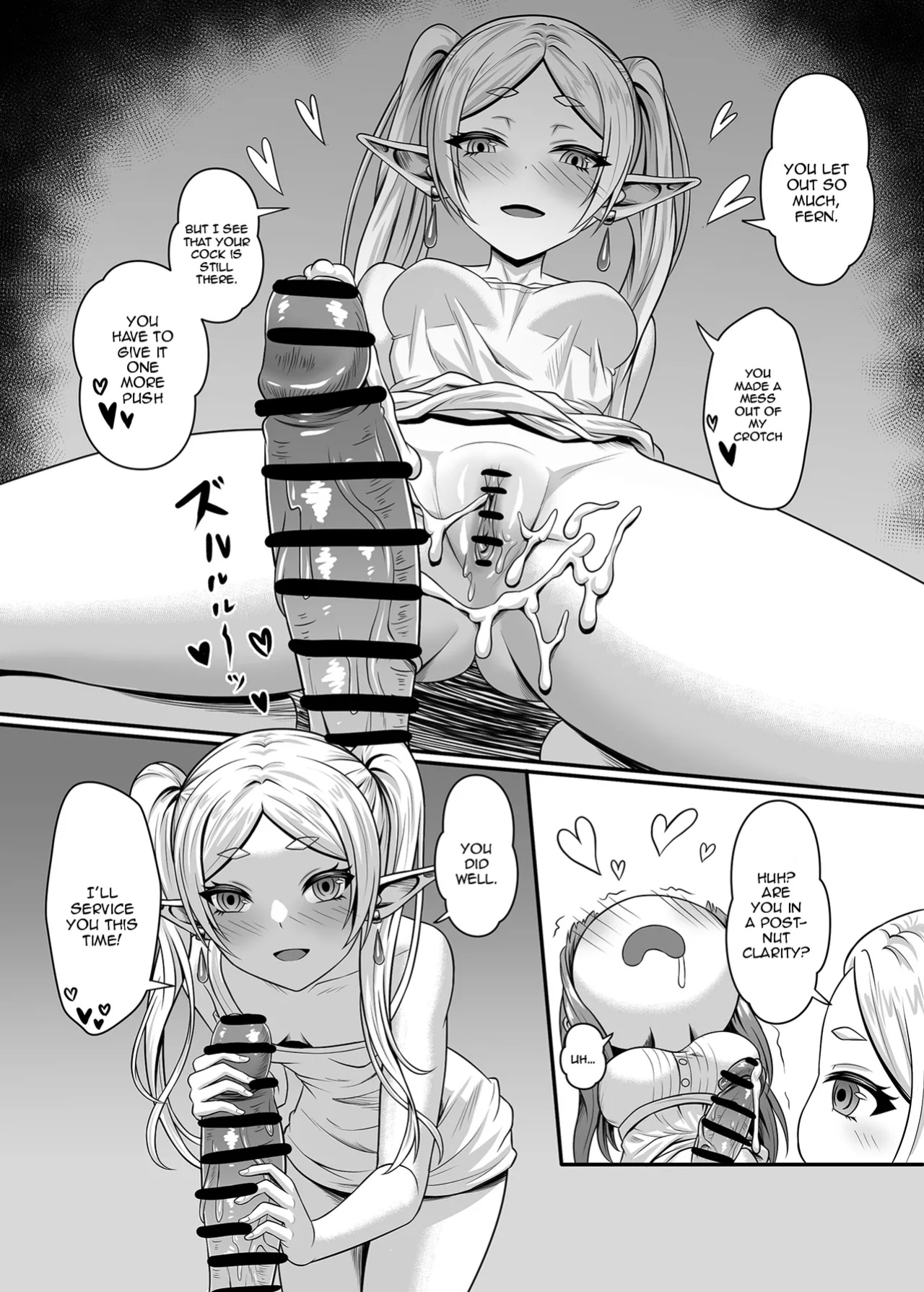 [TSFLAB (Tako Seijin)] Frieren no Kyokon Mahou | Frieren's Big Dick Magic (Sousou no Frieren)