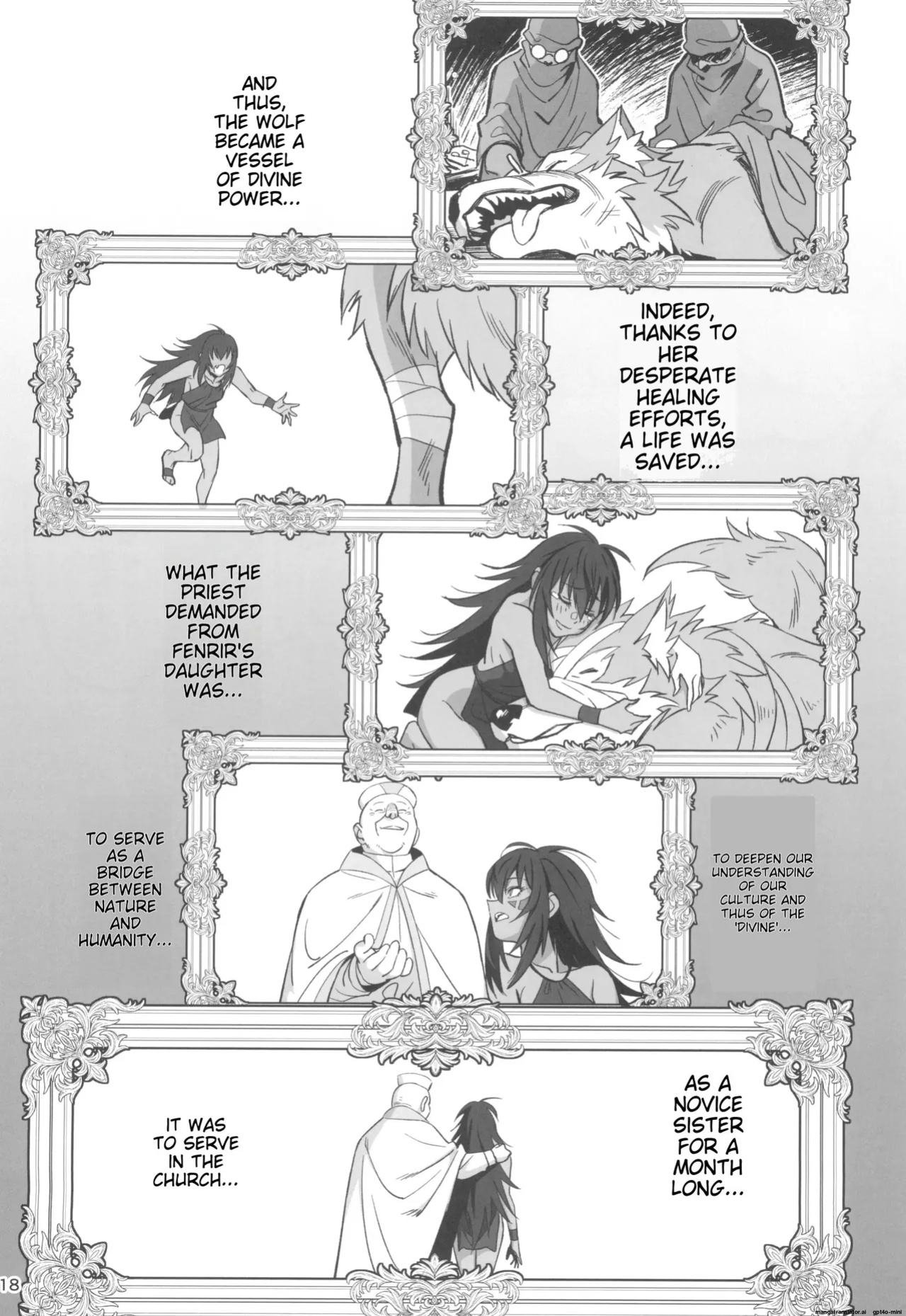 (C104) [Dokudami (Okita Ababa)] Mori o Mamoru Ookami Shoujo ga Inkou Shisai ni NTRreta Hanashi [MTL English]