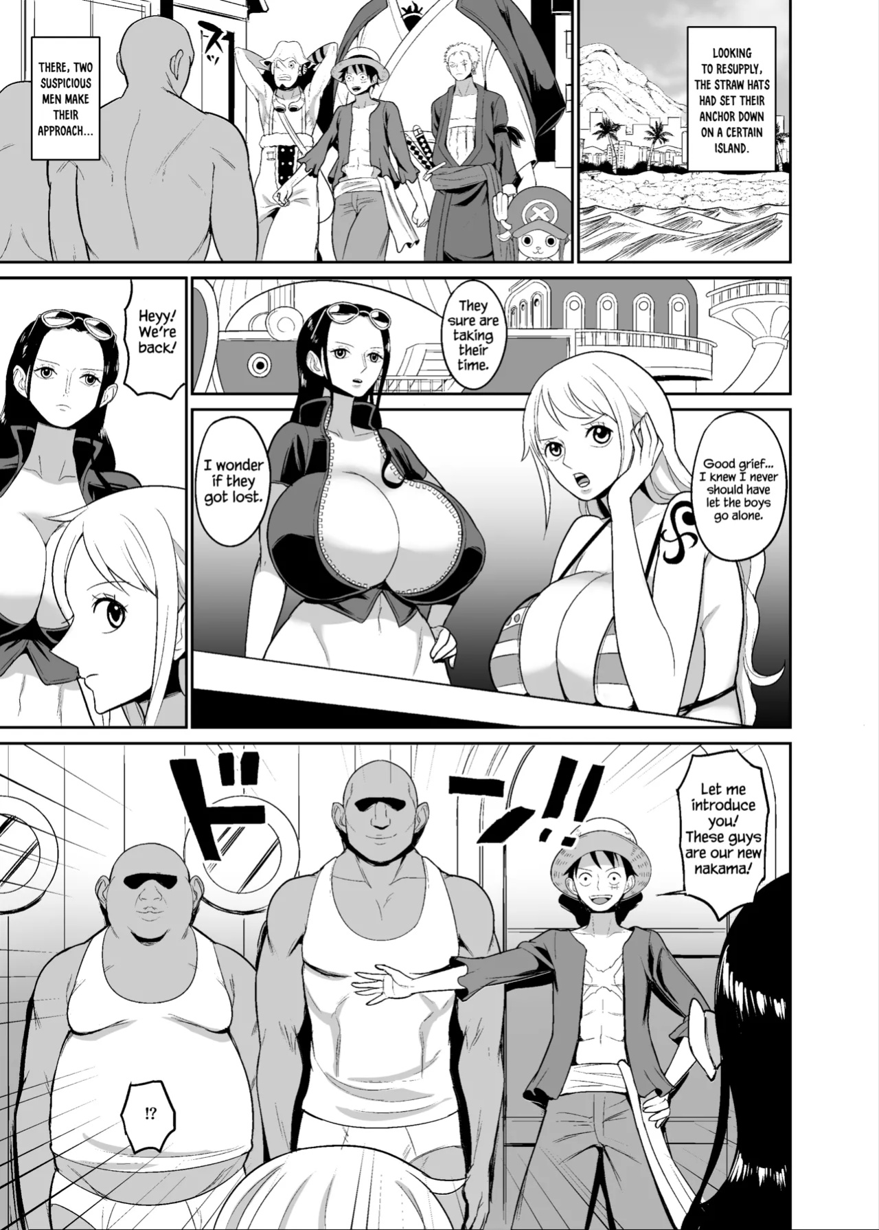 [REM9 (Hamiltan)] Koitsura ga Oretachi no Atarashii Nakama da! | These Guys Are Our New Nakama! (One Piece) [Dummie]