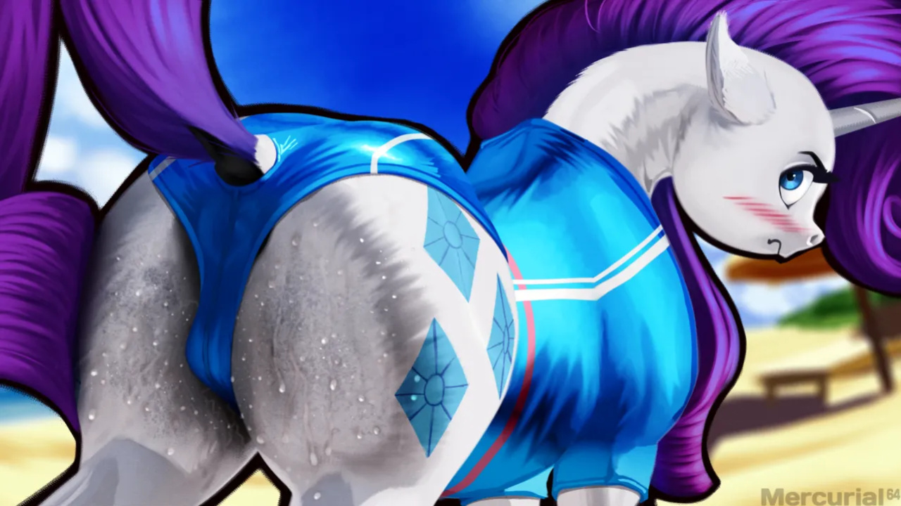 [mercurial64] Sweaty Rarity (My Little Pony)