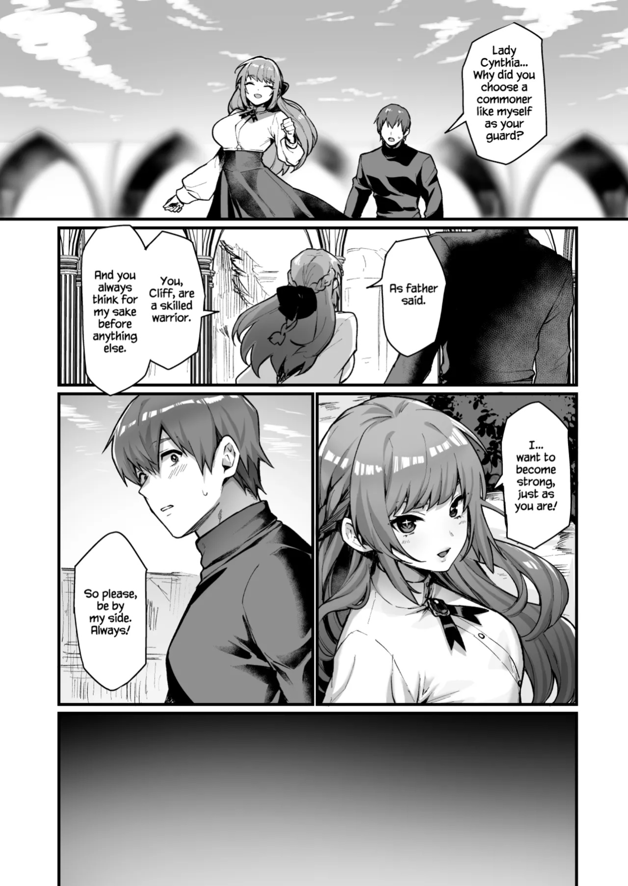 [Doujin Echigoya (Echigoya Takeru)] Goei Kishi no Irekawari Nyotaika Mission! | The Escort Knight's Bodyswapping Genderbending Mission! [Dummie]