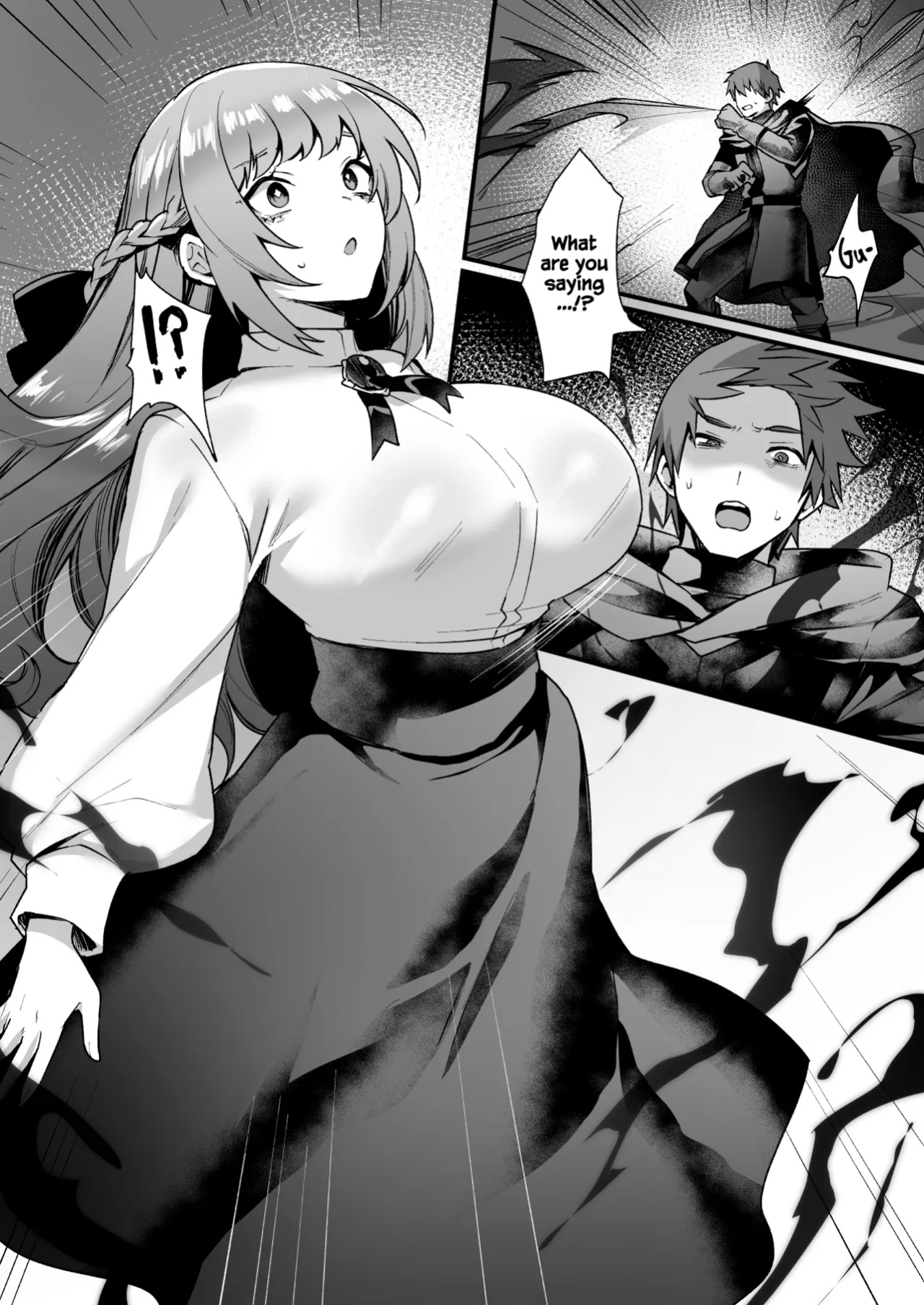 [Doujin Echigoya (Echigoya Takeru)] Goei Kishi no Irekawari Nyotaika Mission! | The Escort Knight's Bodyswapping Genderbending Mission! [Dummie]