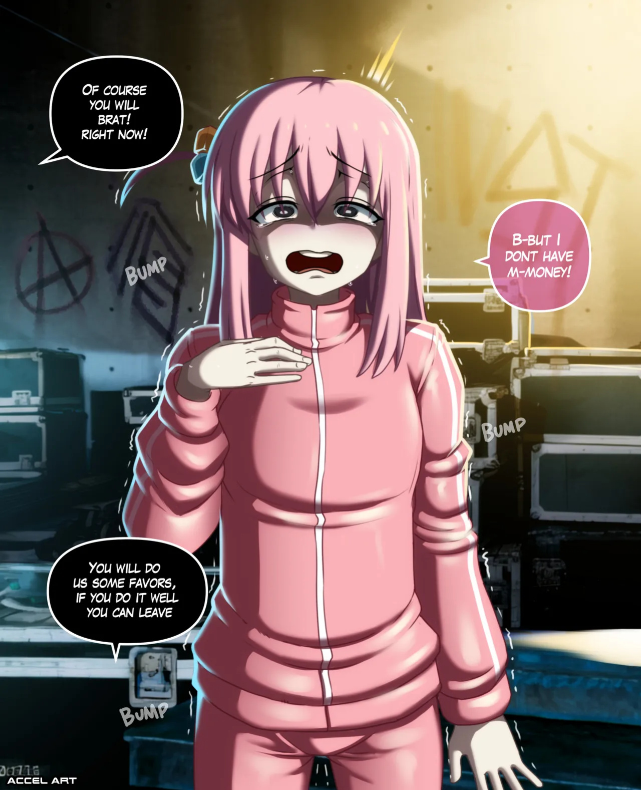 [Accel Art] Waifu Metamorphosis - Hitori Goto (Bocchi the rock) [English + textless]