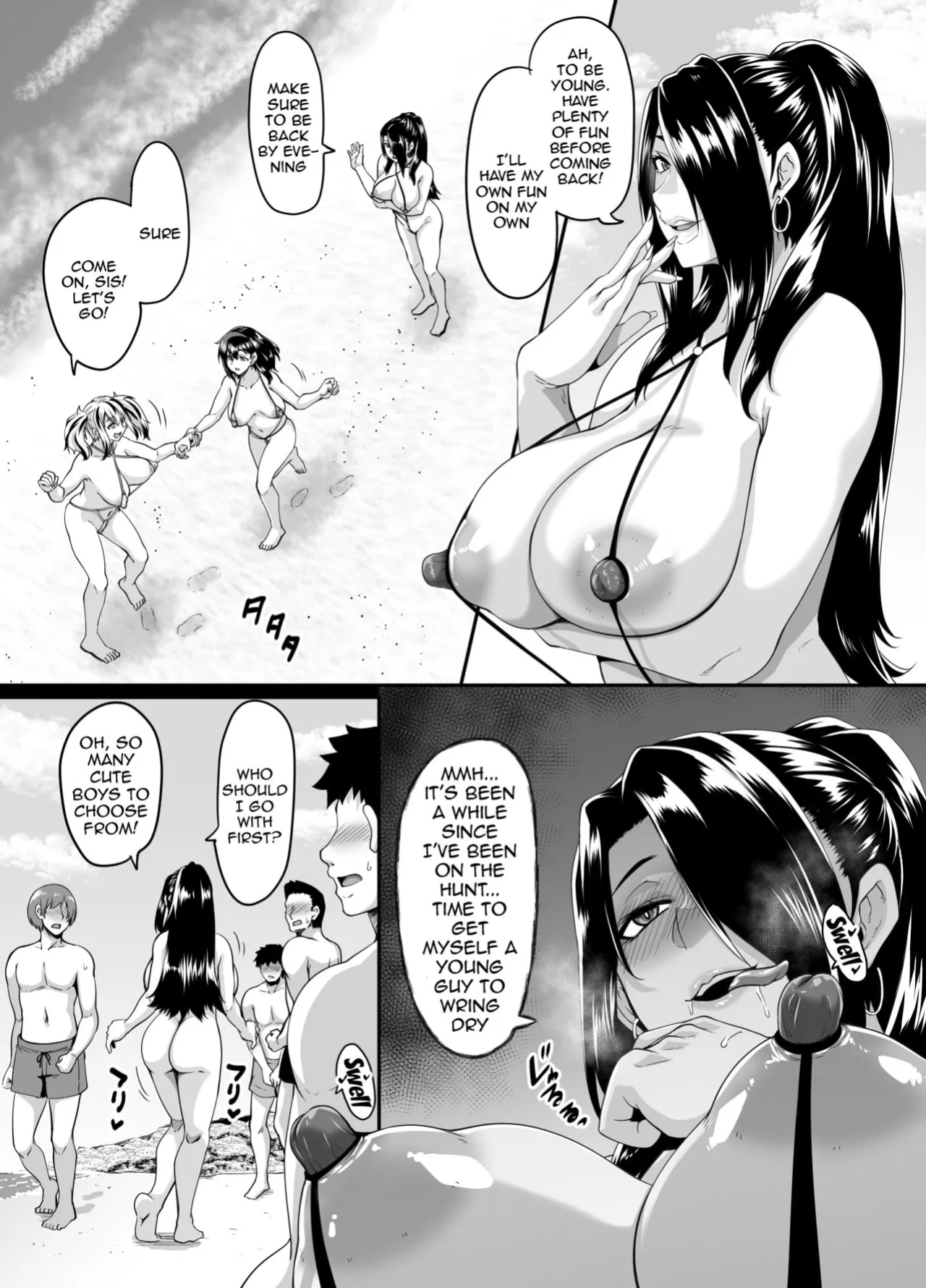 [Tiramisu Tart (Kazuhiro)] Kazoku Ryokou wa Yarimoku Beach de Sex Zanmai ~Onee-chan Hen~ | Going On a Family Vacation To The Beach Turns To Casual sex ~Onee-chan Edition~