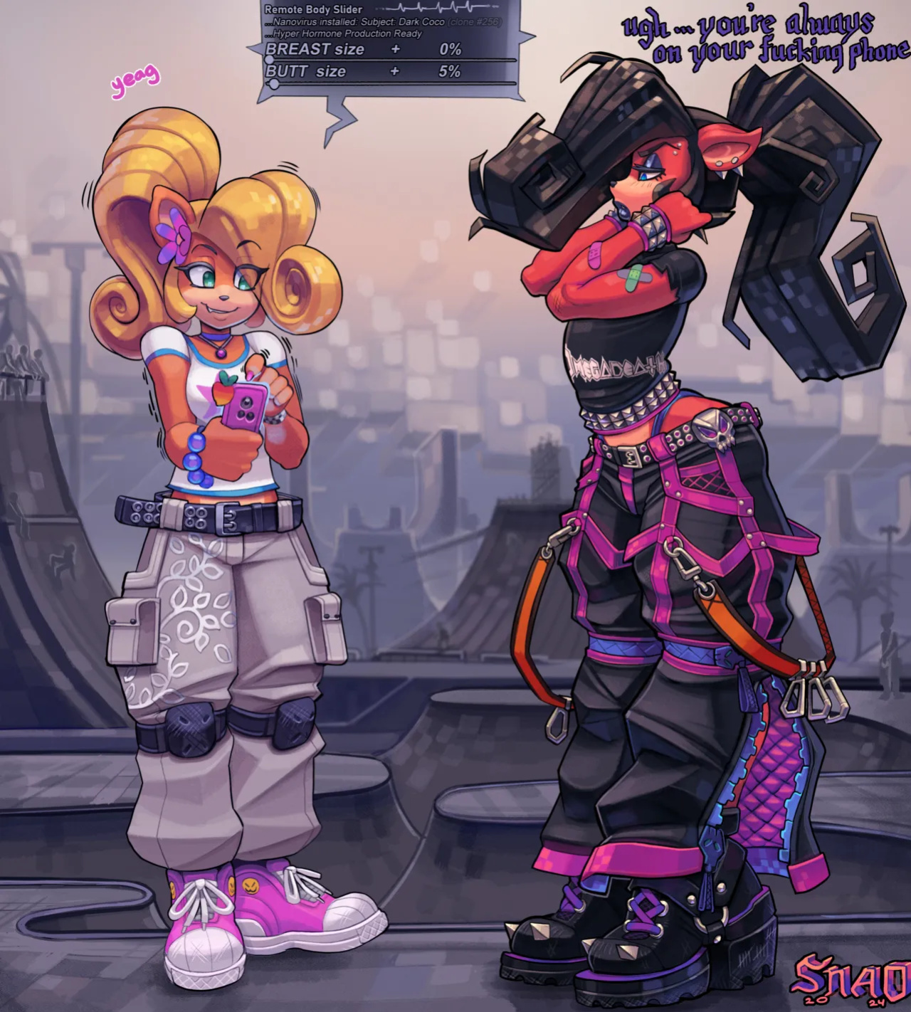[Snao] Body Slider Growth Set: Coco Bandicoot X Evil Coco (Crash Bandicoot)