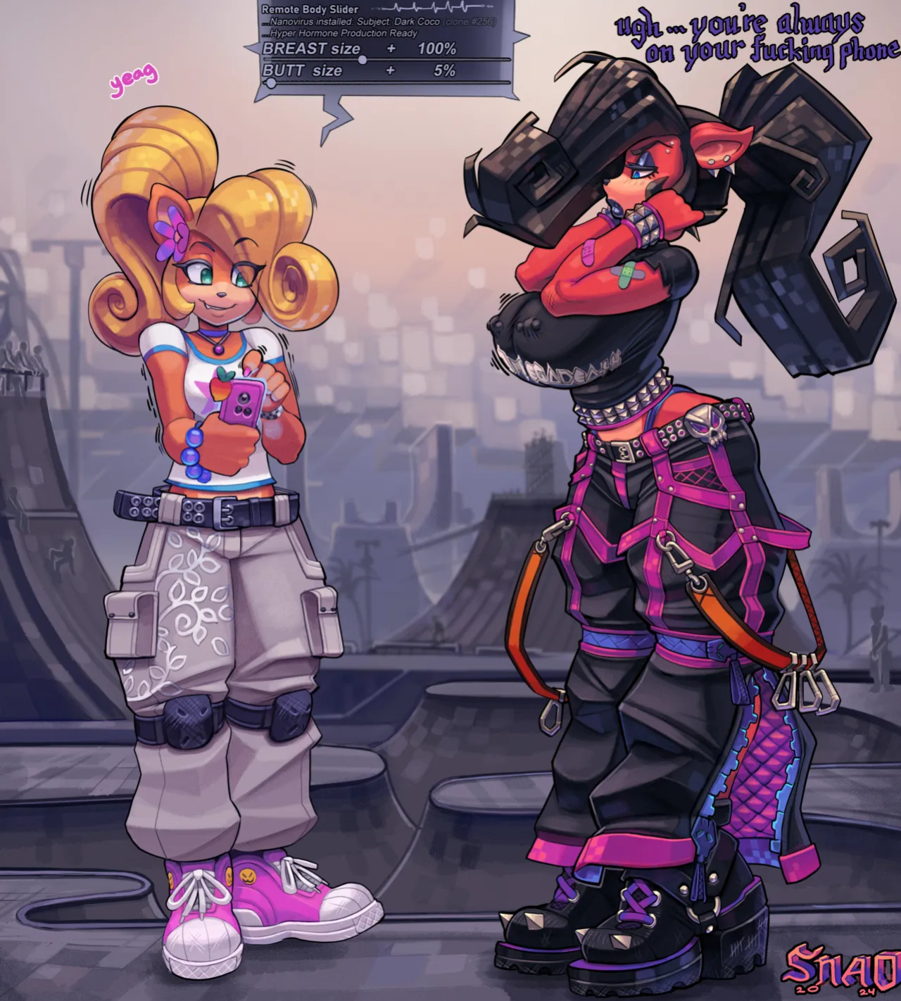 [Snao] Body Slider Growth Set: Coco Bandicoot X Evil Coco (Crash Bandicoot)