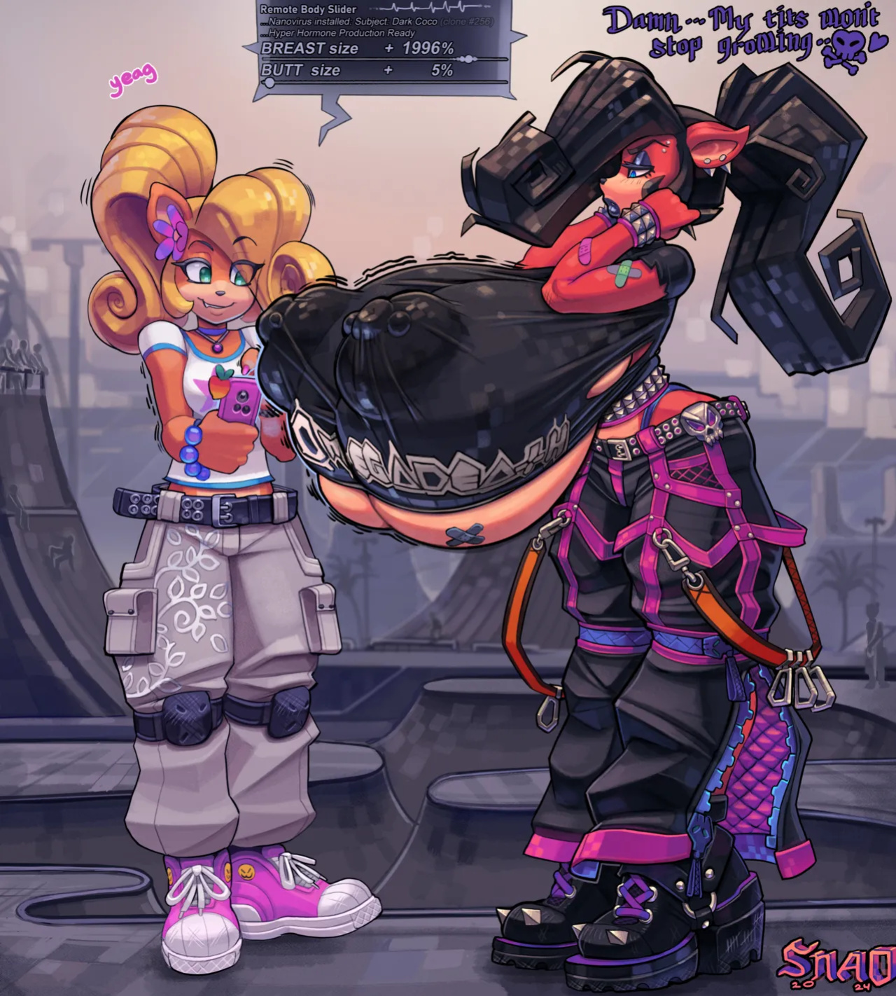 [Snao] Body Slider Growth Set: Coco Bandicoot X Evil Coco (Crash Bandicoot)