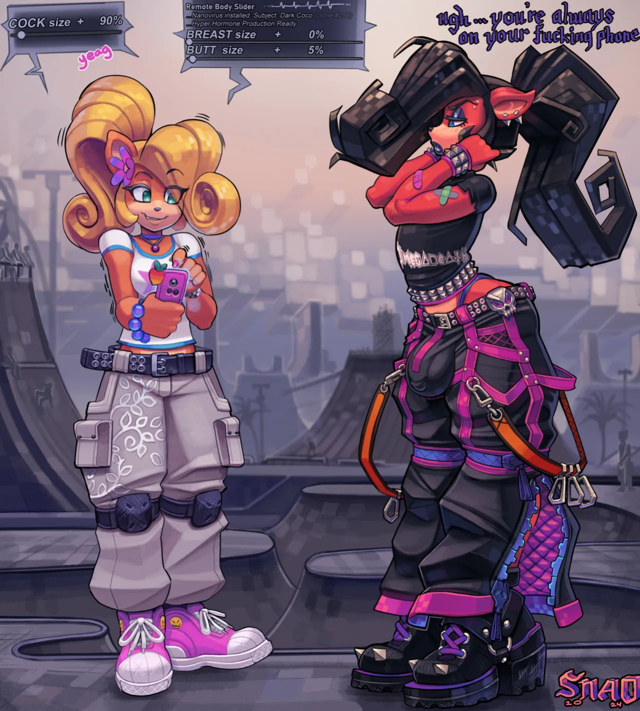 [Snao] Body Slider Growth Set: Coco Bandicoot X Evil Coco (Crash Bandicoot)