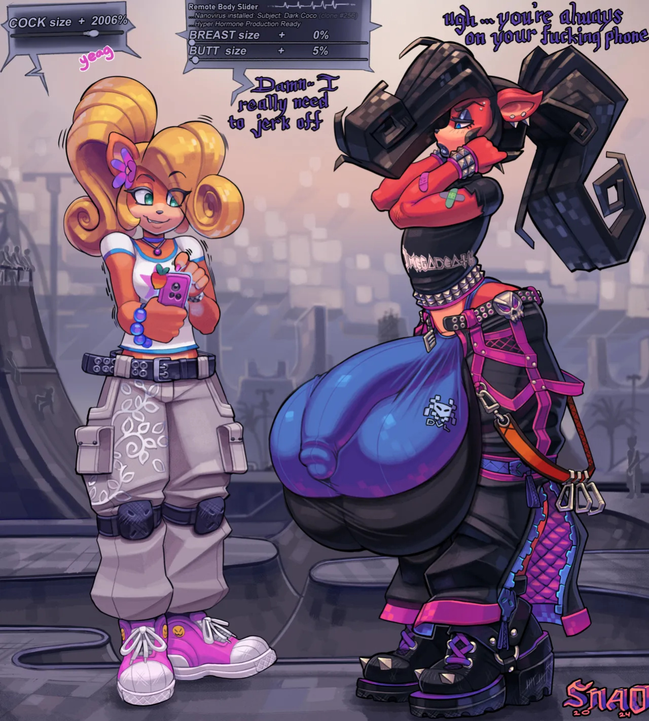 [Snao] Body Slider Growth Set: Coco Bandicoot X Evil Coco (Crash Bandicoot)