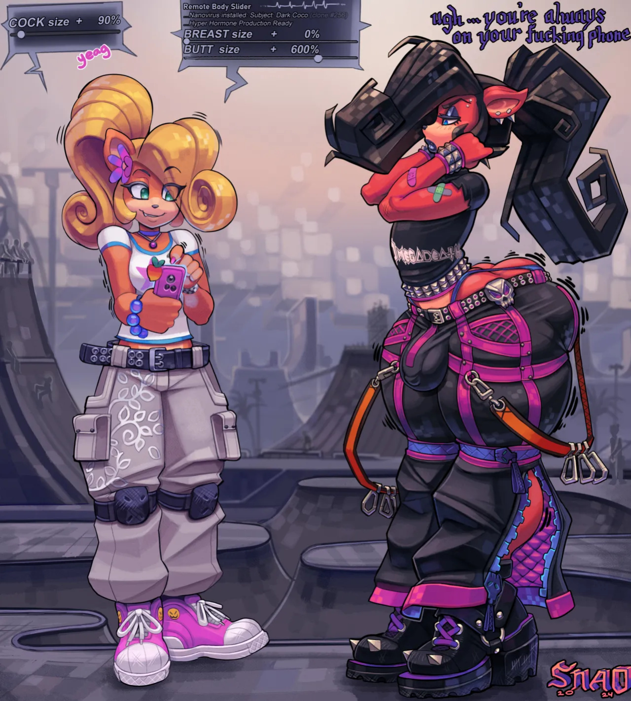 [Snao] Body Slider Growth Set: Coco Bandicoot X Evil Coco (Crash Bandicoot)