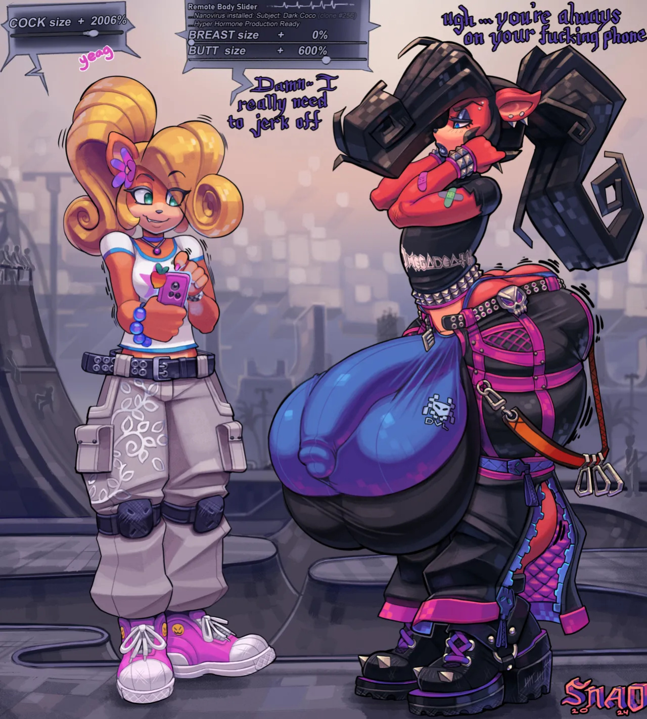 [Snao] Body Slider Growth Set: Coco Bandicoot X Evil Coco (Crash Bandicoot)