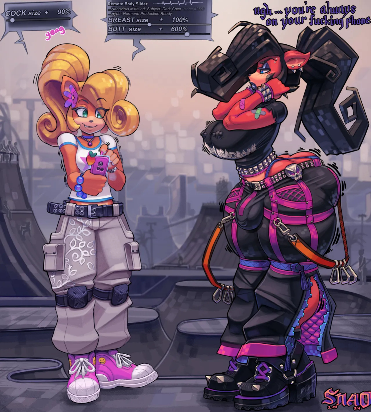 [Snao] Body Slider Growth Set: Coco Bandicoot X Evil Coco (Crash Bandicoot)