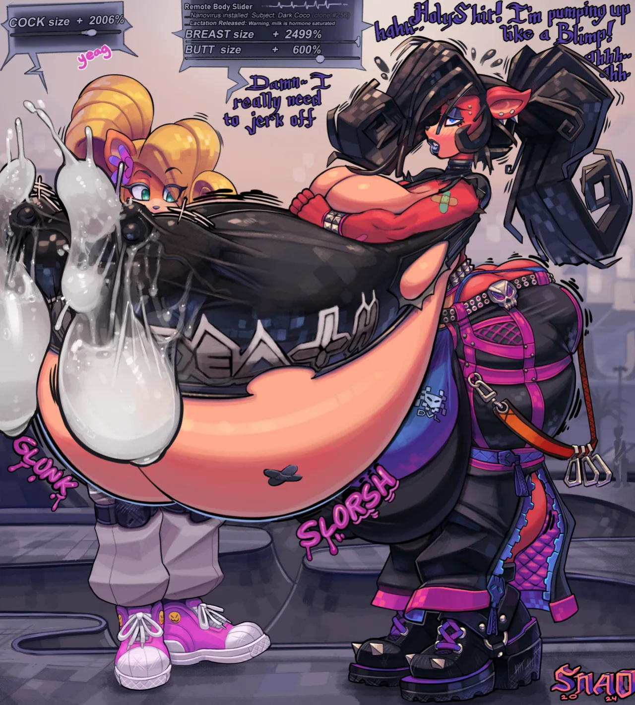 [Snao] Body Slider Growth Set: Coco Bandicoot X Evil Coco (Crash Bandicoot)