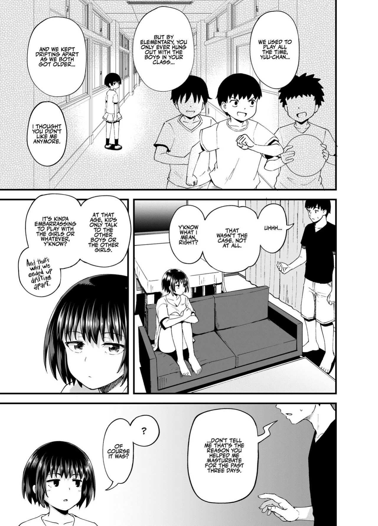 [Tonkotsu Fuumi (Poncocchan)] Soen ni Natteta Osananajimi ga Okuchi Onaho Gayoi Shite Kuru Mikkakan | Three Days Treating My Estranged Friend As An Oral Fuckhole [A Little Someone's Dummy]