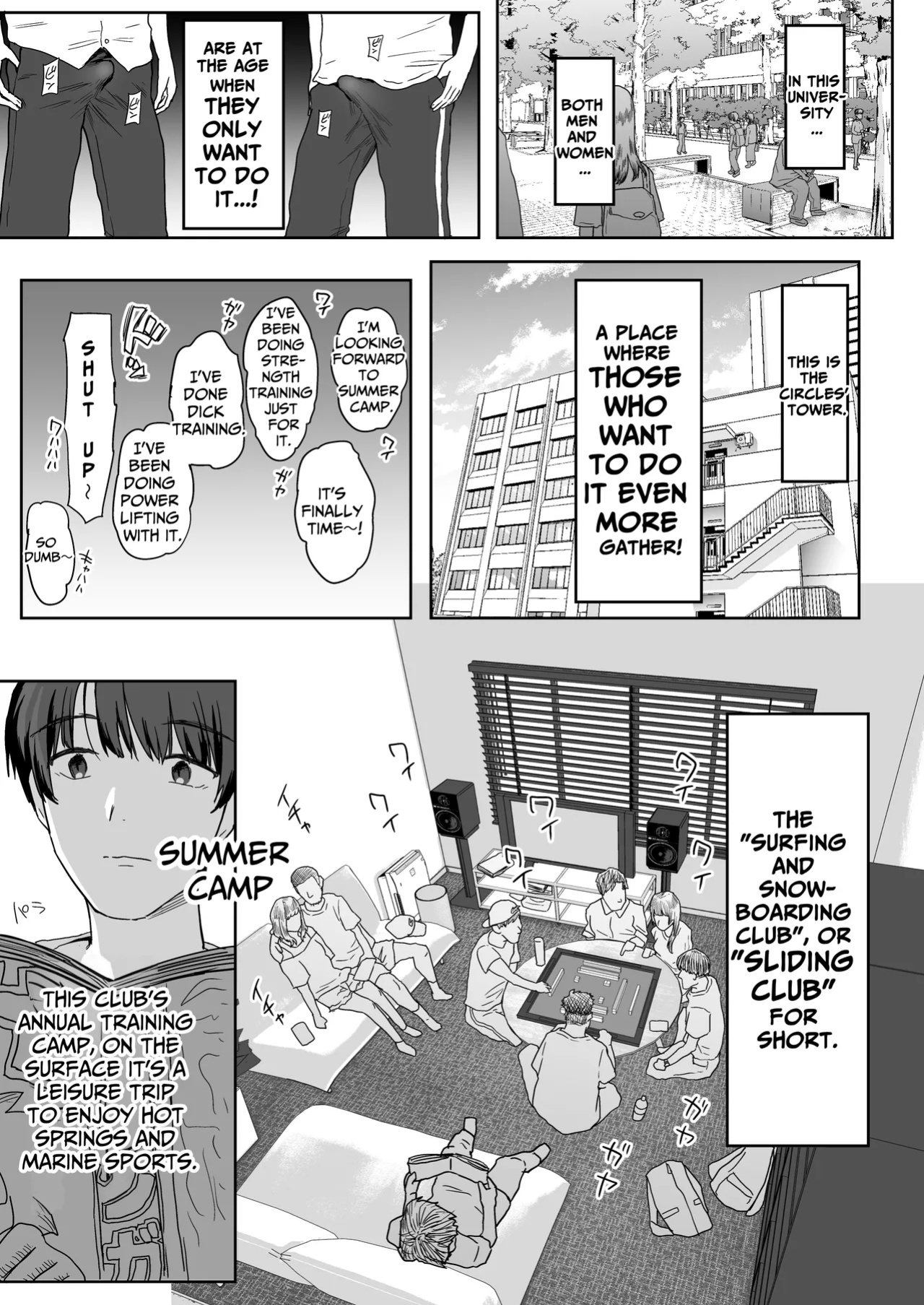 [PuruMetal] YariCir Gasshuku ni Otoko wa Boku Hitori | Only One Guy At The Fuck Club's Intensive Training Camp [Kamijoan]