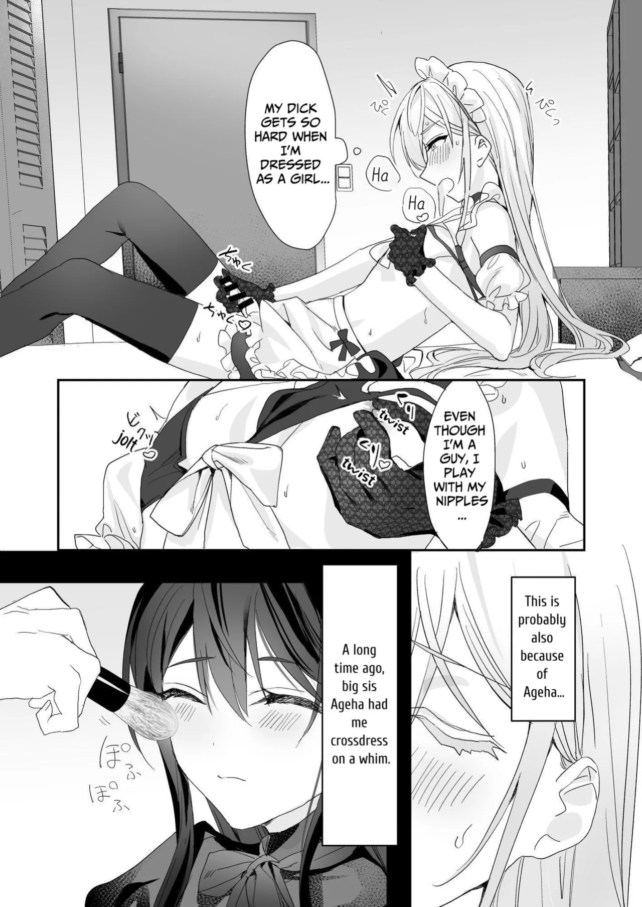 [Sokuochi Shoujo (Kagamino Mochiko)] Josou Shounen to Ama Seme Onee-san | Crossdressing Guy and Sweetly Aggressive Woman [Mahou Shoujon't]