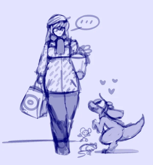 [Shyguy9] Human Sophie and Kobold Bee + Down the Rabbit Hole