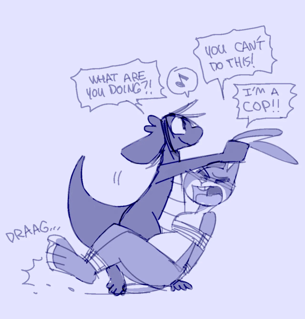 [Shyguy9] Human Sophie and Kobold Bee + Down the Rabbit Hole