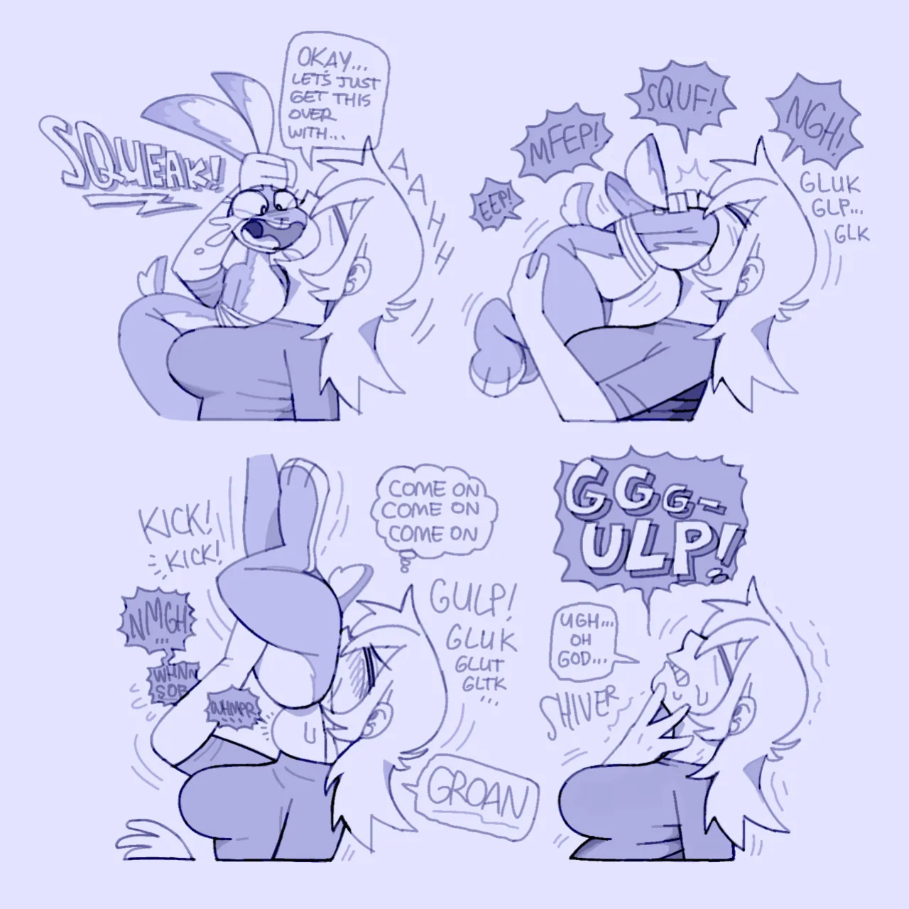 [Shyguy9] Human Sophie and Kobold Bee + Down the Rabbit Hole