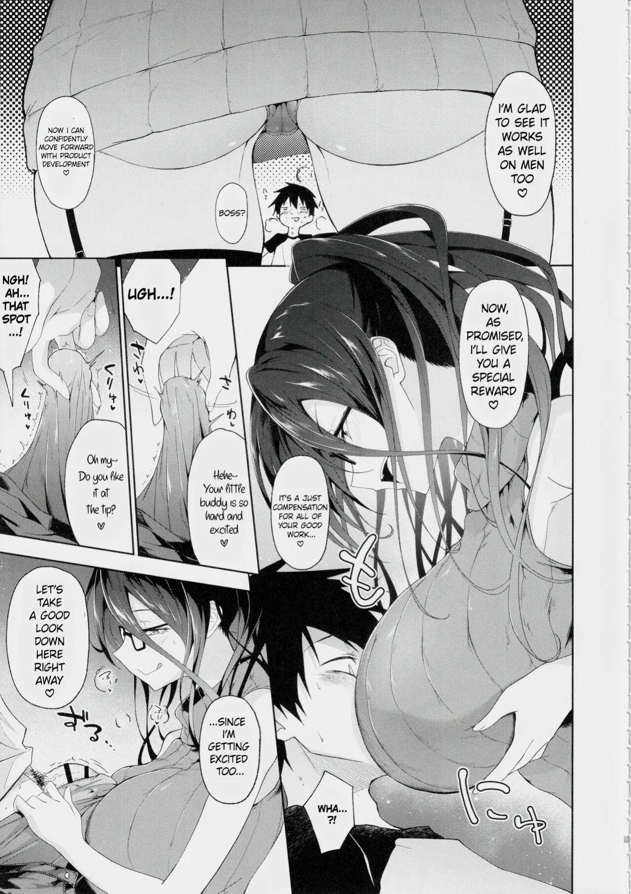 [Alkaloid no Baketu (Mizoguchi Gelatin)] Kyonyuu Megane Dosukebe Oneee-san ni Fudeoroshi Gyaku Ra Sex de Moteasobareru. | Teased and Toyed with by a Busty, Glasses-wearing, Lewd Older Sister in Reverse Virginity-Loss Sex. [RestScans]