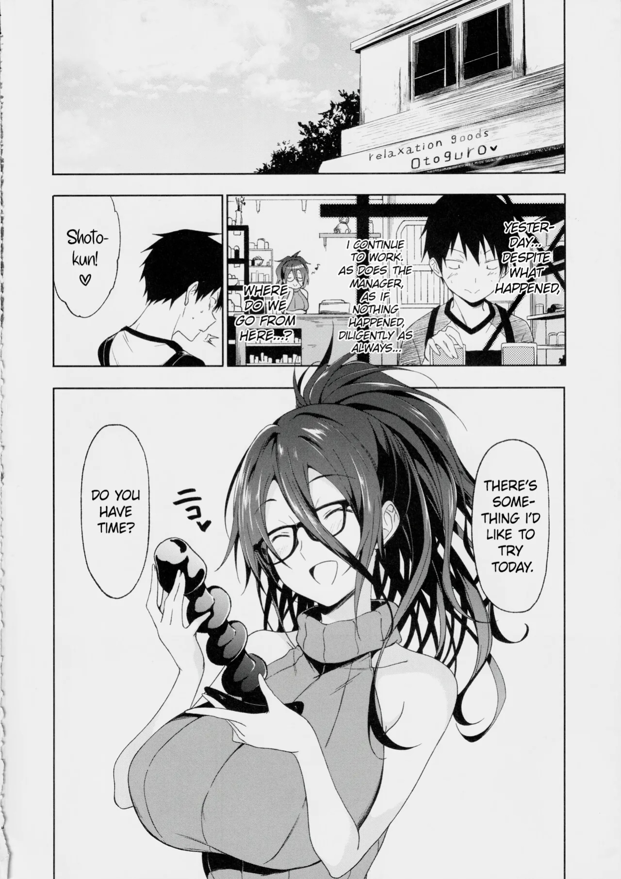 [Alkaloid no Baketu (Mizoguchi Gelatin)] Kyonyuu Megane Dosukebe Oneee-san ni Fudeoroshi Gyaku Ra Sex de Moteasobareru. | Teased and Toyed with by a Busty, Glasses-wearing, Lewd Older Sister in Reverse Virginity-Loss Sex. [RestScans]