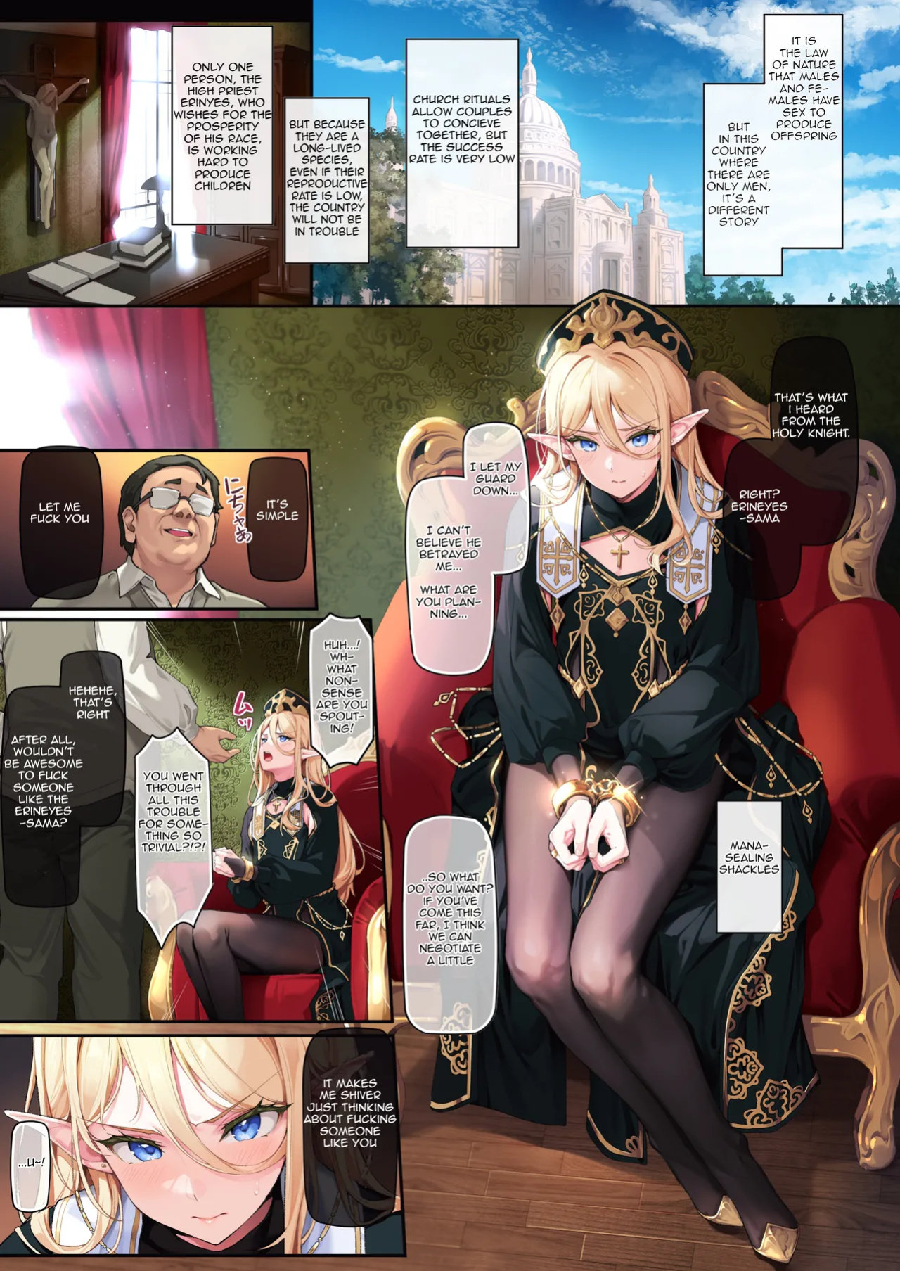 [Shinsei Lolishota (Shinsei Frontier) (shuffle, kozi)] Isekai Otokonoko Mesu Danshi Shisai Kan Ochi Seijoku Jutai | Another World Trap Holy Priest Depraved Holy and Humiliated Conception Digital]
