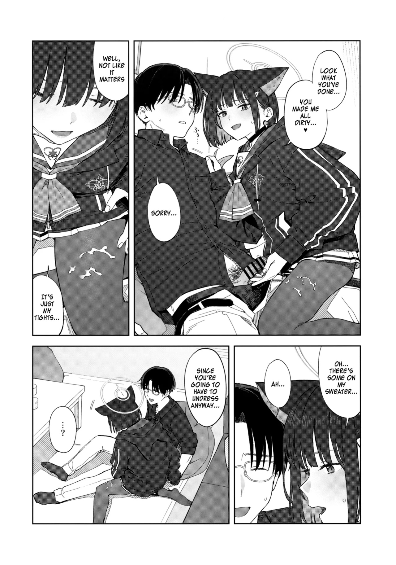 (C104) [Titano-makhia (Mikaduchi)] Konya wa Kuroneko to. | A Night with a Black Cat. (Blue Archive) [SDF]