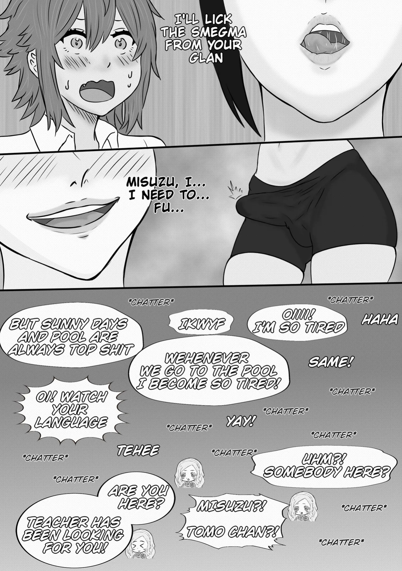 Tomo-chan is... gonna pop my cherry. First Part [UNCENSORED] [NyanshiKoki]