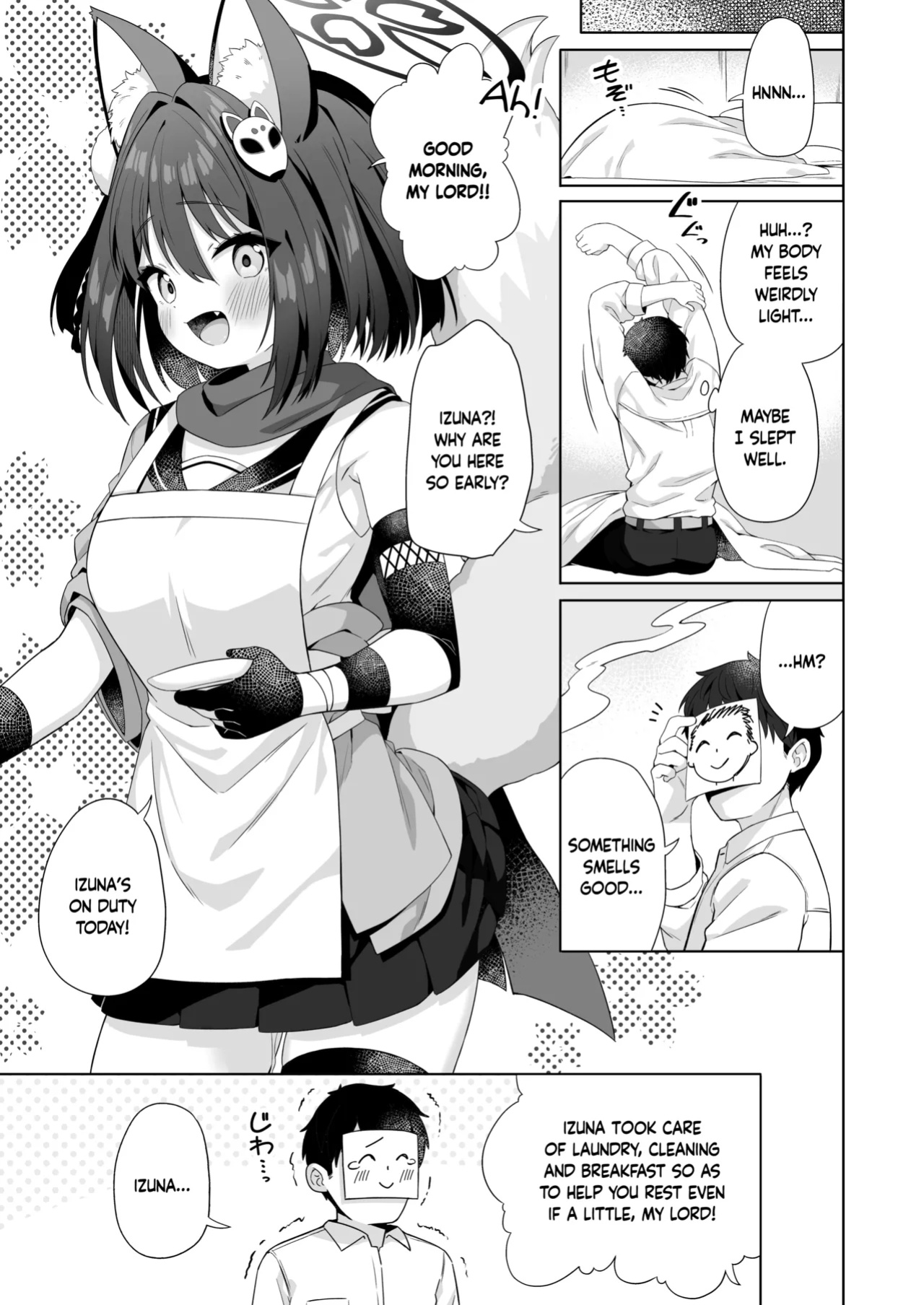 [Mukuton Kyouju to Soratobu Potato. (Muku)] Aruji-dono no Osewa wa Shinobi no Tsutome desu!! | Taking Care of One's Lord is A Ninja's Duty!! (Blue Archive) [Douzo Lad Translations]